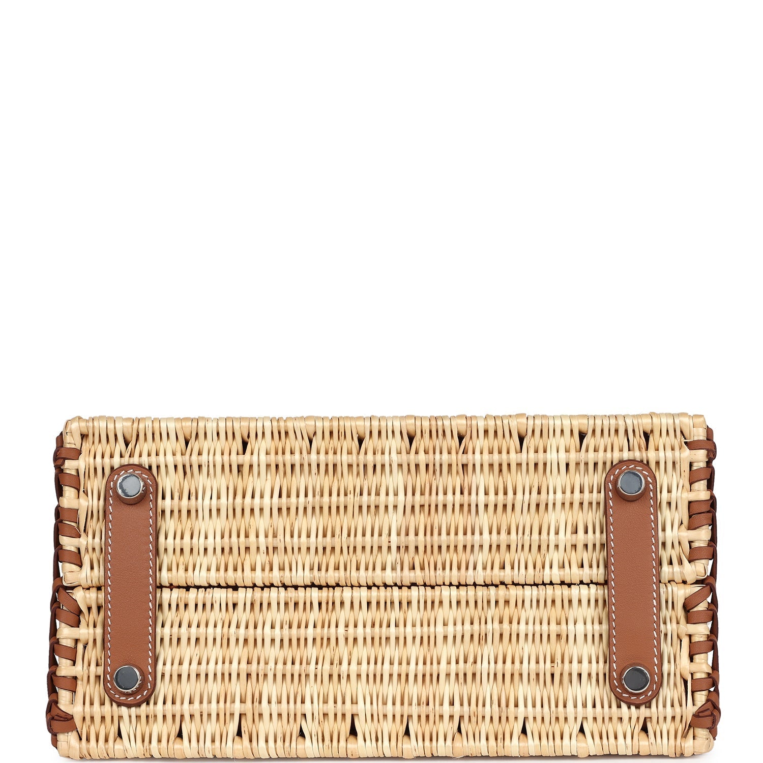Picnic Birkin 25 Gold Swift and Stripe Wicker Palladium Hardware Bag