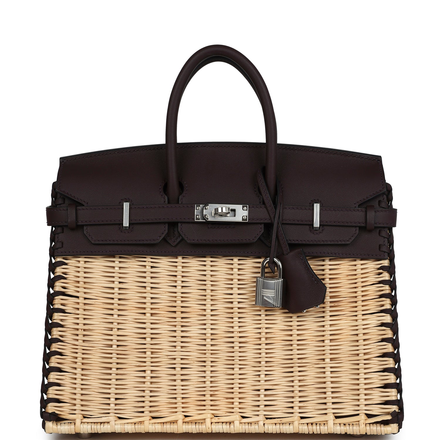 Birkin 25 Rouge Sellier Swift Palladium Hardware Bag