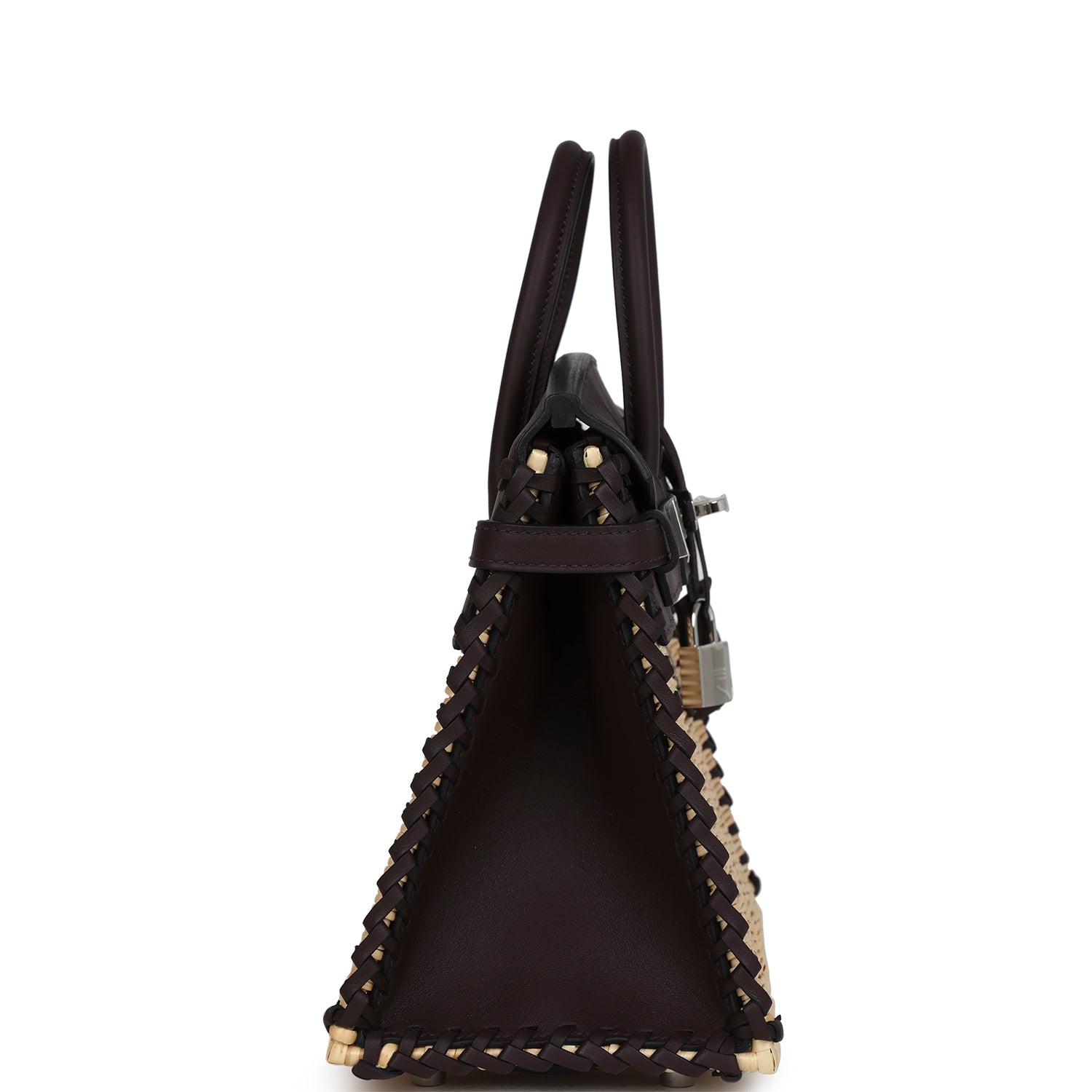 Birkin 25 Rouge Sellier Swift Palladium Hardware Bag