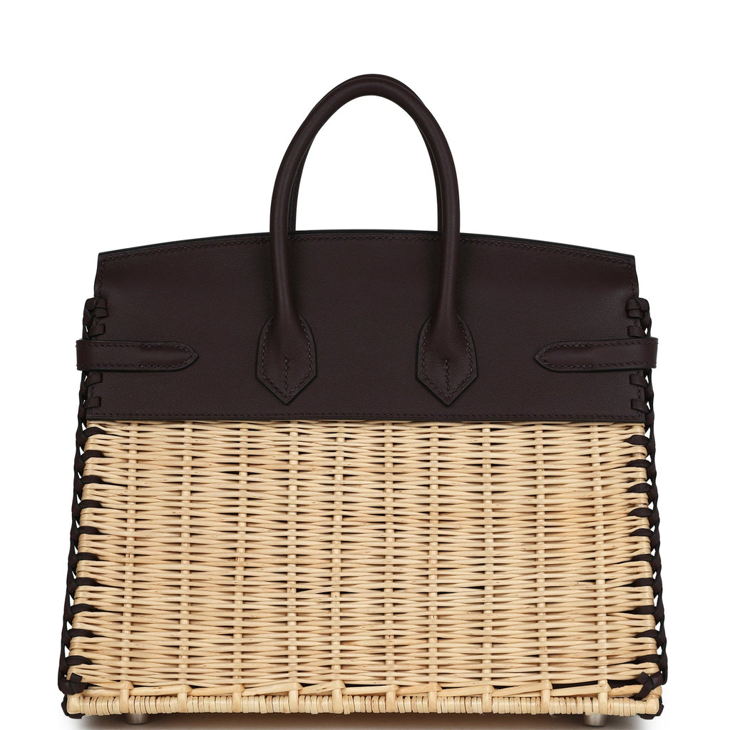 Birkin 25 Rouge Sellier Swift Palladium Hardware Bag