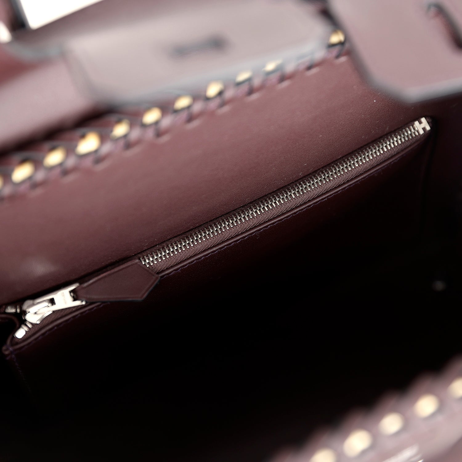 Birkin 25 Rouge Sellier Swift Palladium Hardware Bag