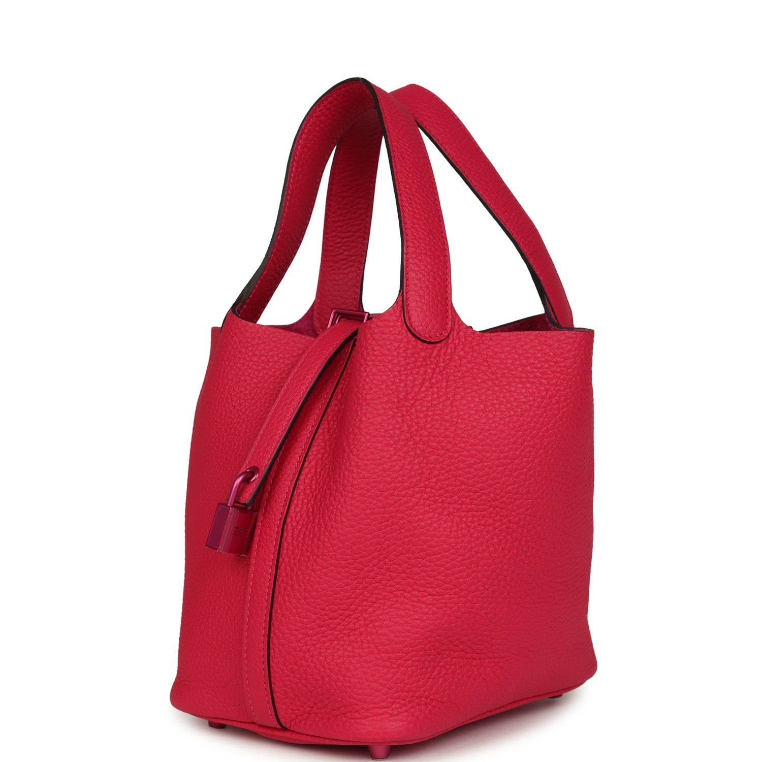 Picotin 18 Monochrome Rose Mexico Clemence Pink Palladium Hardware Bag