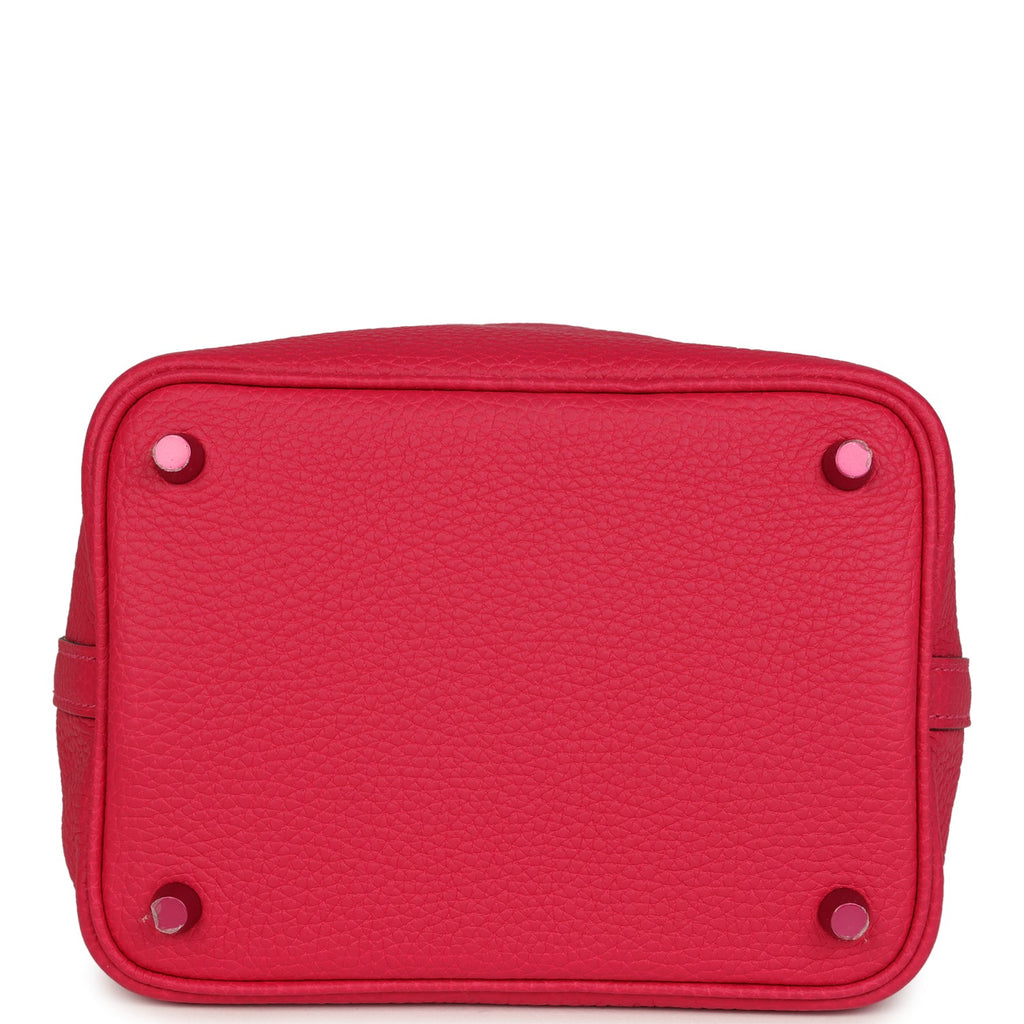 Picotin 18 Monochrome Rose Mexico Clemence Pink Palladium Hardware Bag