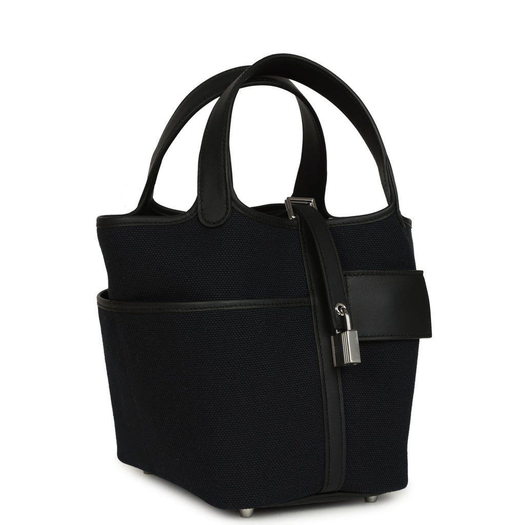Picotin Cargo 18 Black Toile Goeland and Swift Palladium Hardware Bag
