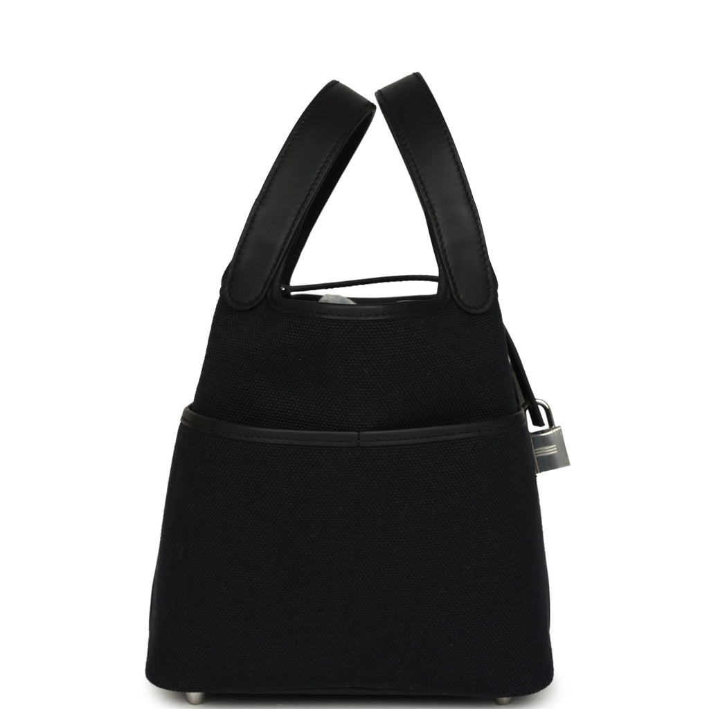 Picotin Cargo 18 Black Toile Goeland and Swift Palladium Hardware Bag