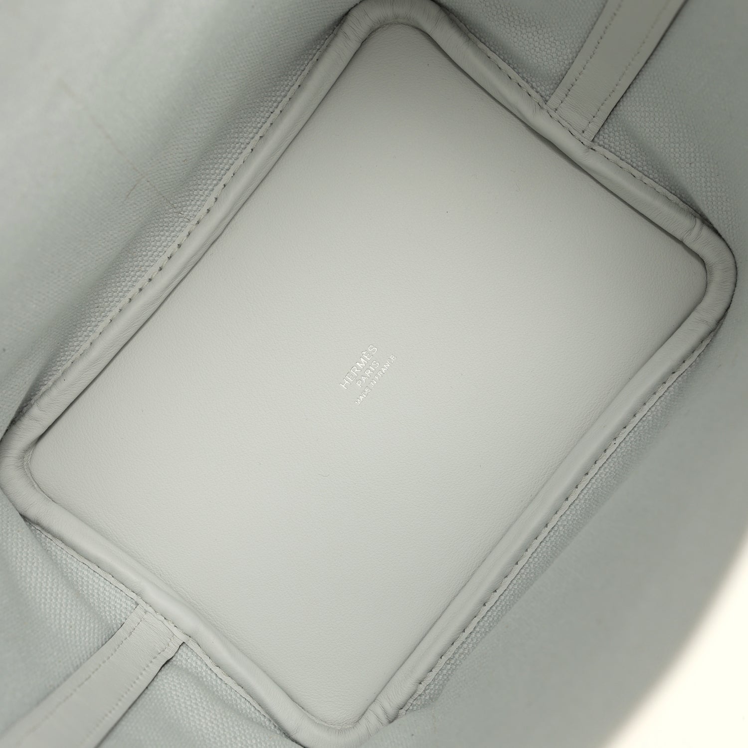 Picotin Cargo 18 Gris Platine Toile Canvas and Swift Palladium Hardware Bag