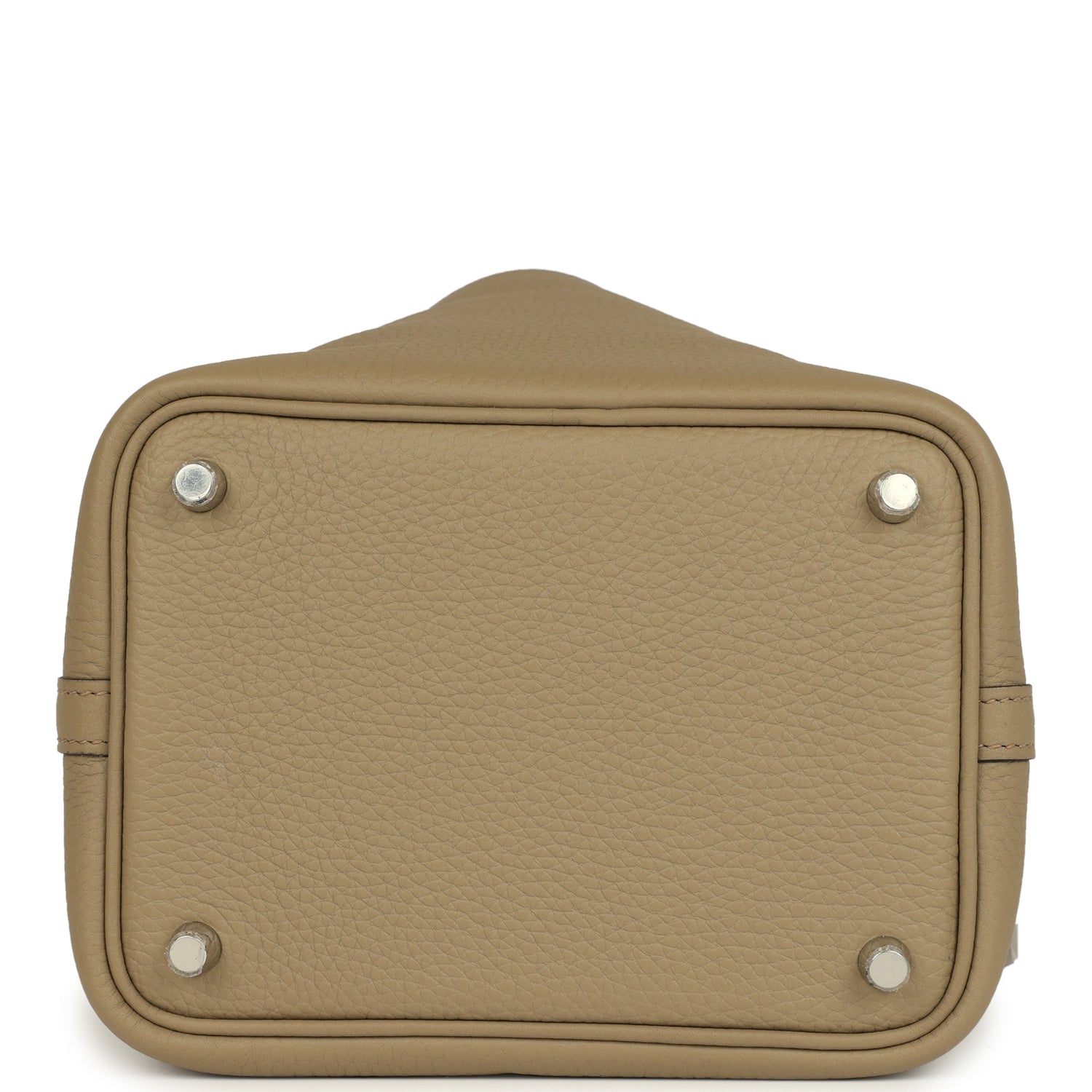Picotin Lock 18 Beige Marfa Palladium Hardware Bag