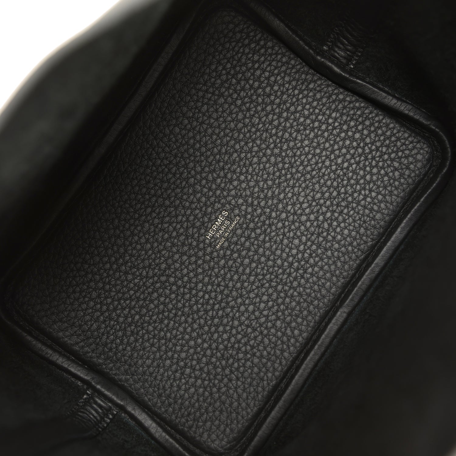 Picotin Lock 18 Black Clemence Gold Hardware Bag