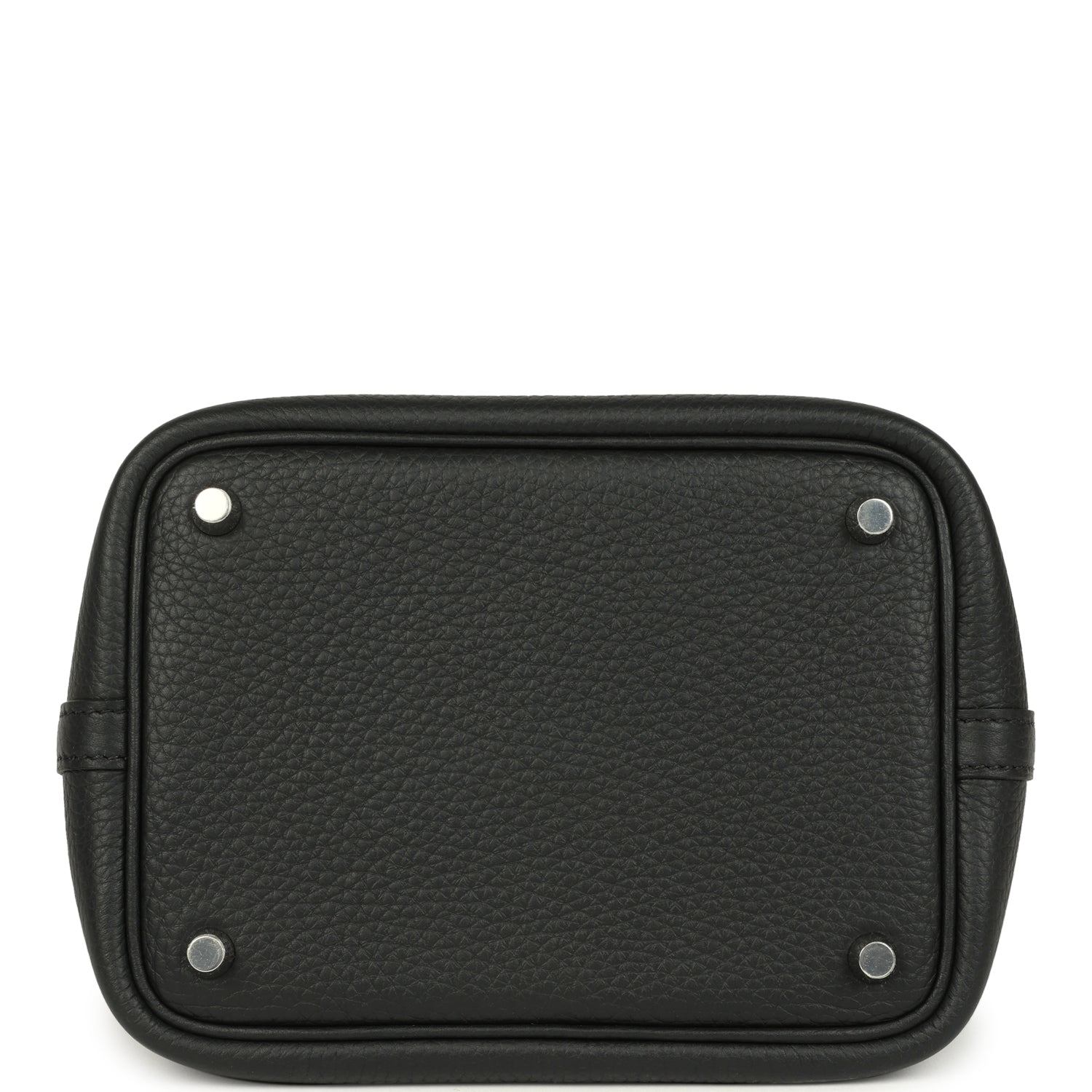 Picotin Lock 18 Black Clemence Palladium Hardware Bag