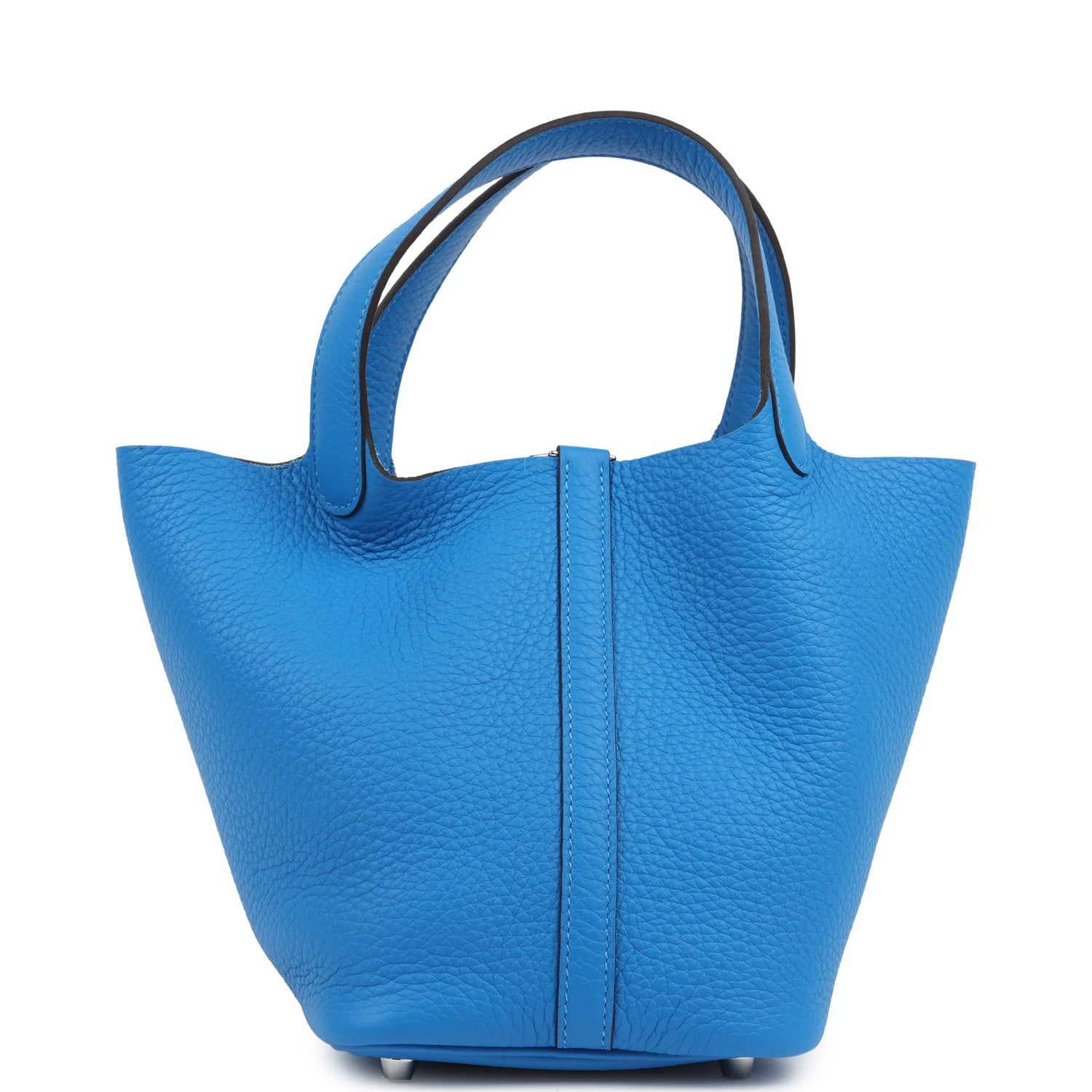 Picotin Lock 18 Bleu Hydra Palladium Hardware Bag