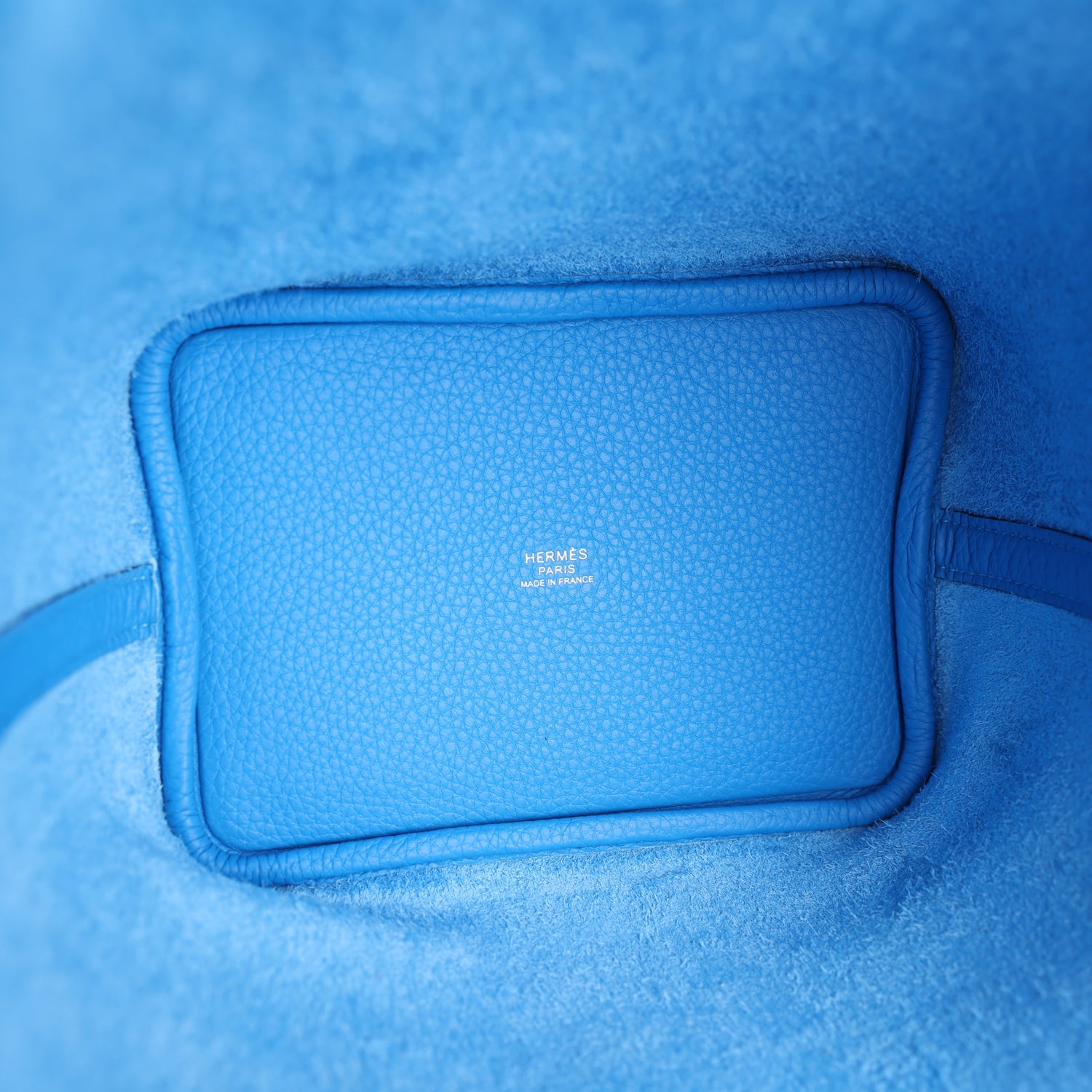 Picotin Lock 18 Bleu Hydra Palladium Hardware Bag