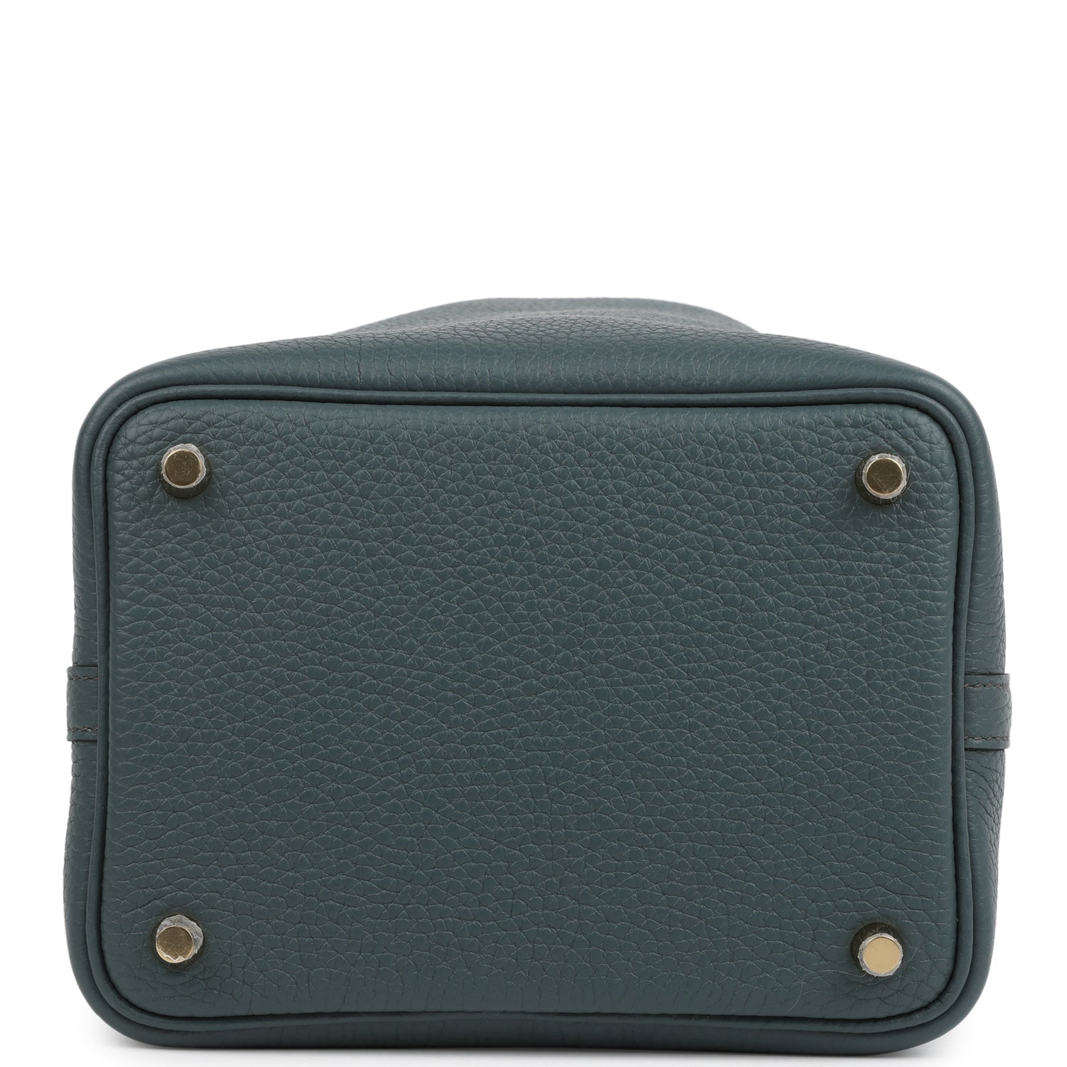Picotin Lock 18 Bleu Orage Clemence Gold Hardware Bag