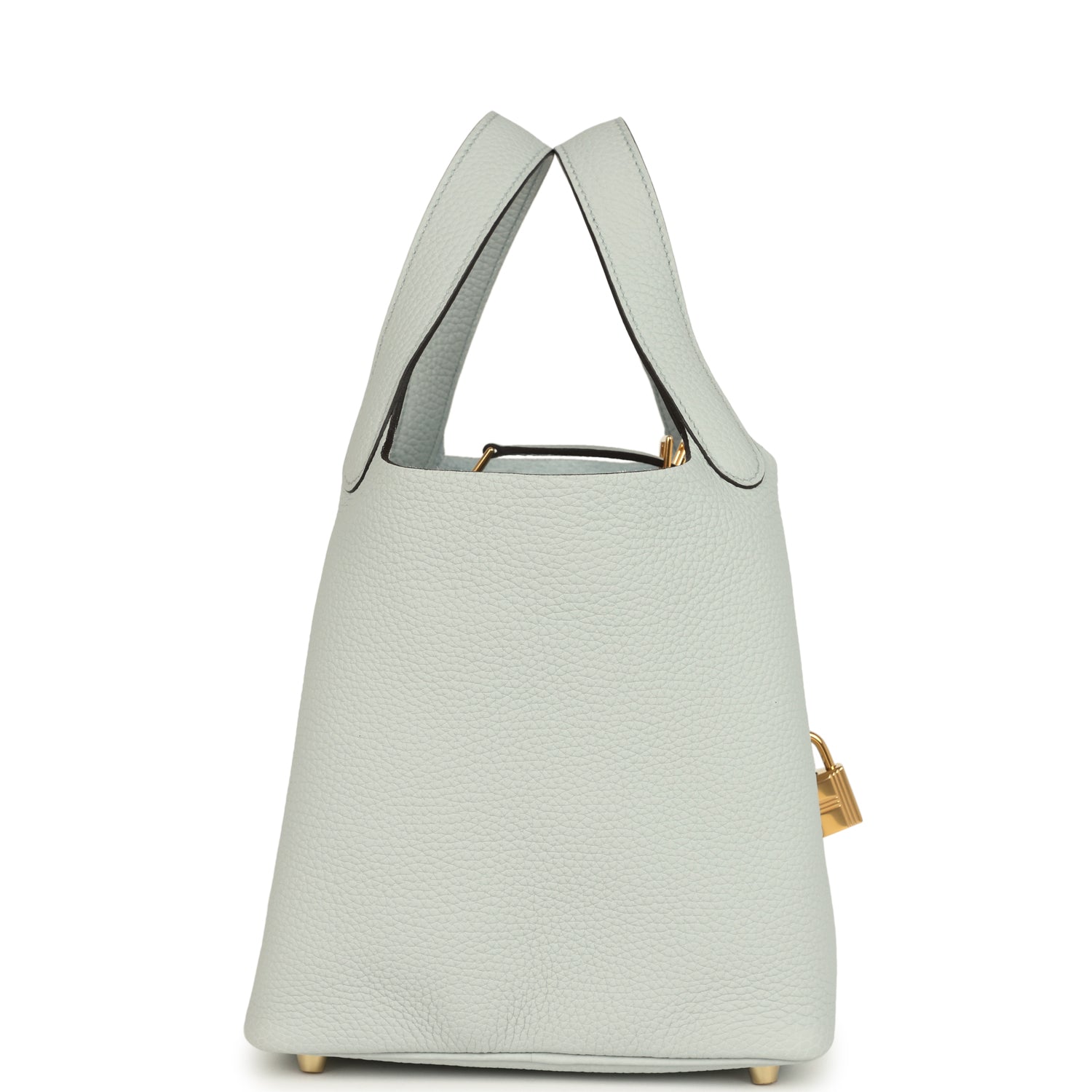 Picotin Lock 18 Bleu Pale Gold Hardware Bag