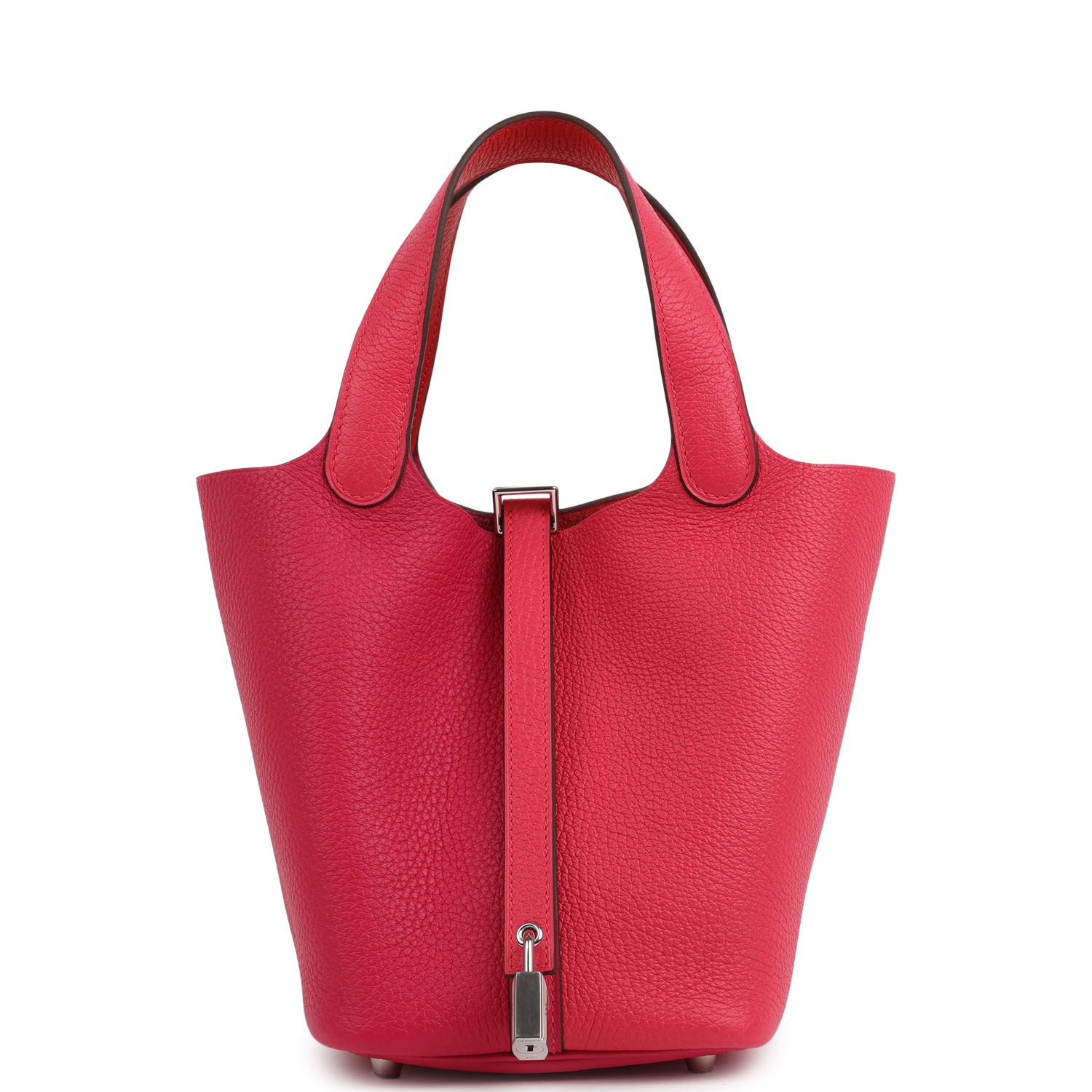 Picotin Lock 18 Casaque Rose Extreme and Rose Mexico Palladium Hardware Bag