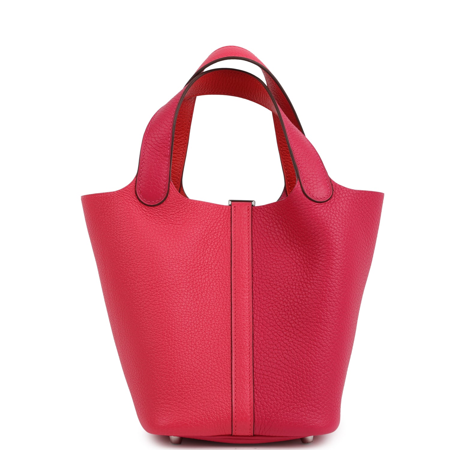 Picotin Lock 18 Casaque Rose Extreme and Rose Mexico Palladium Hardware Bag