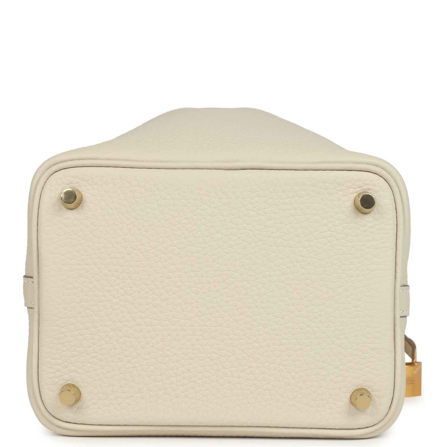 Picotin Lock 18 Craie Clemence Gold Hardware Bag