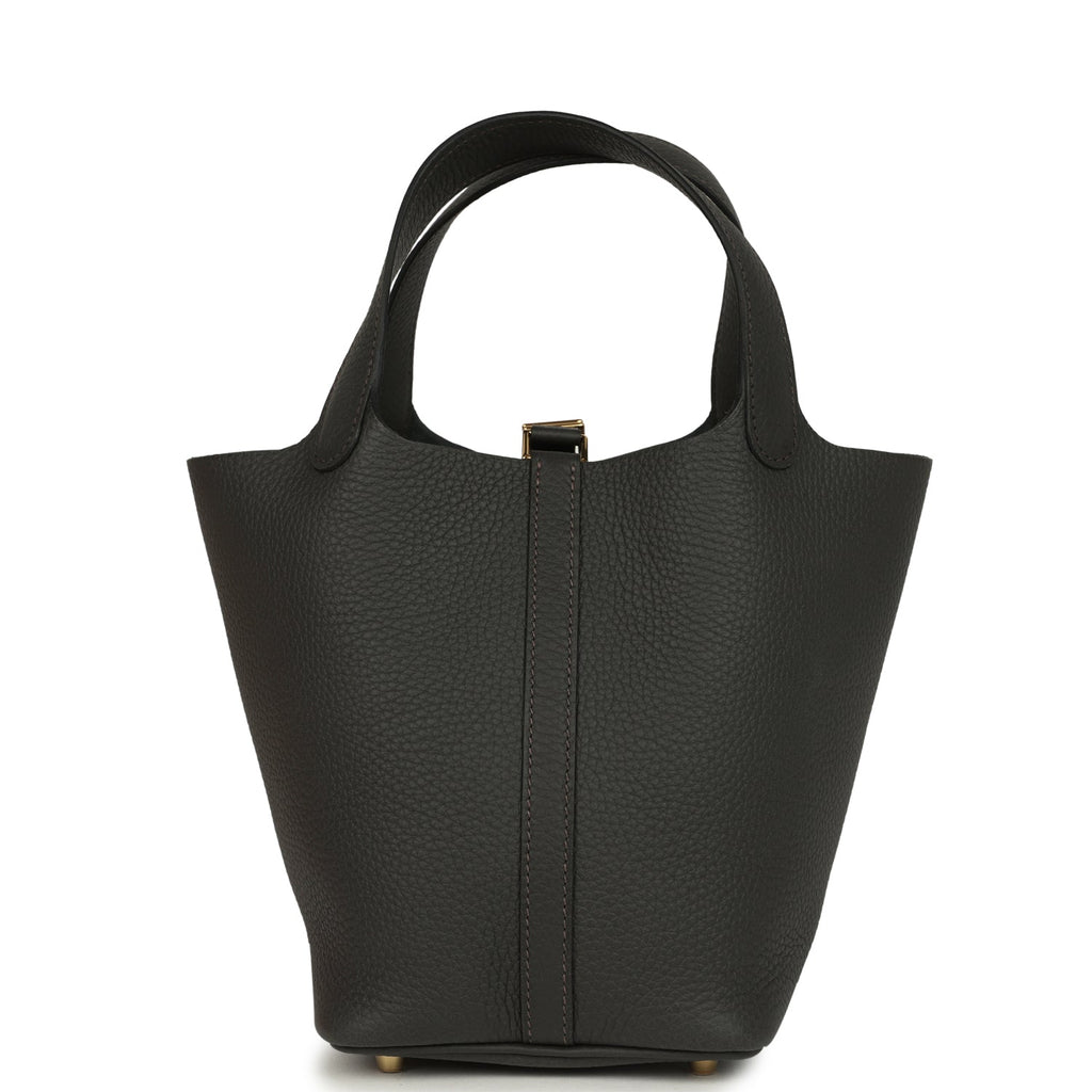 Picotin Lock 18 Dark Bronze Gold Hardware Bag