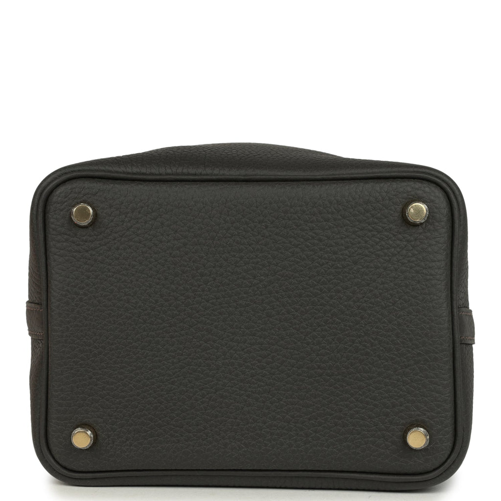 Picotin Lock 18 Dark Bronze Gold Hardware Bag