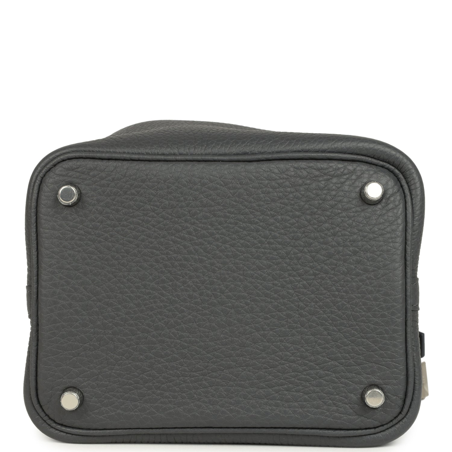 Picotin Lock 18 Eclat Ardoise Clemence and Gris Pantin Swift Palladium Hardware Bag