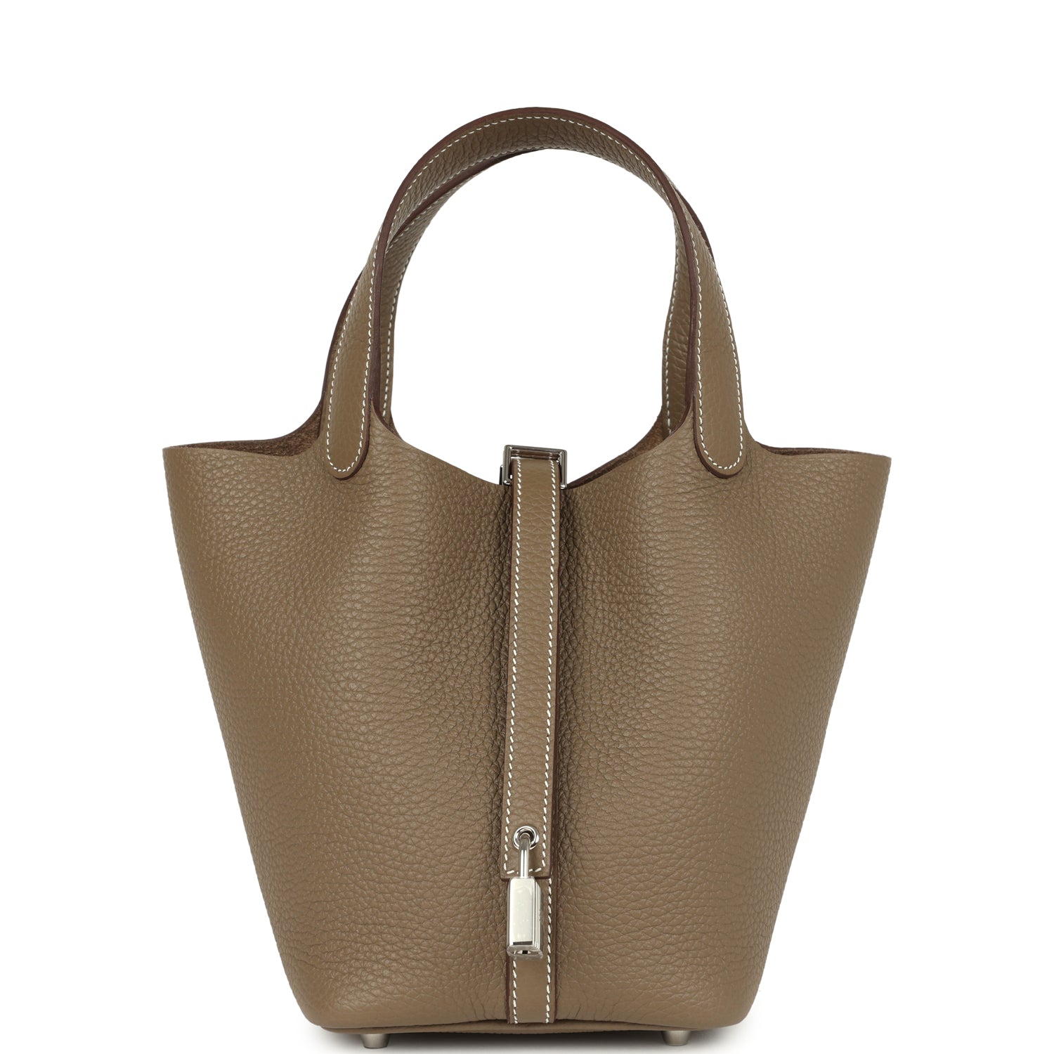 Picotin Lock 18 Etoupe Palladium Hardware Bag