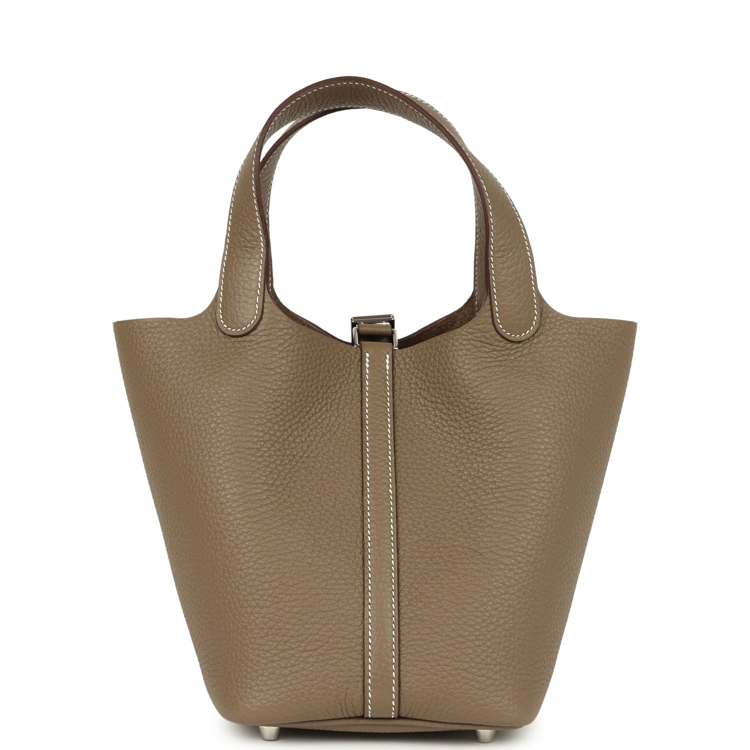 Picotin Lock 18 Etoupe Palladium Hardware Bag