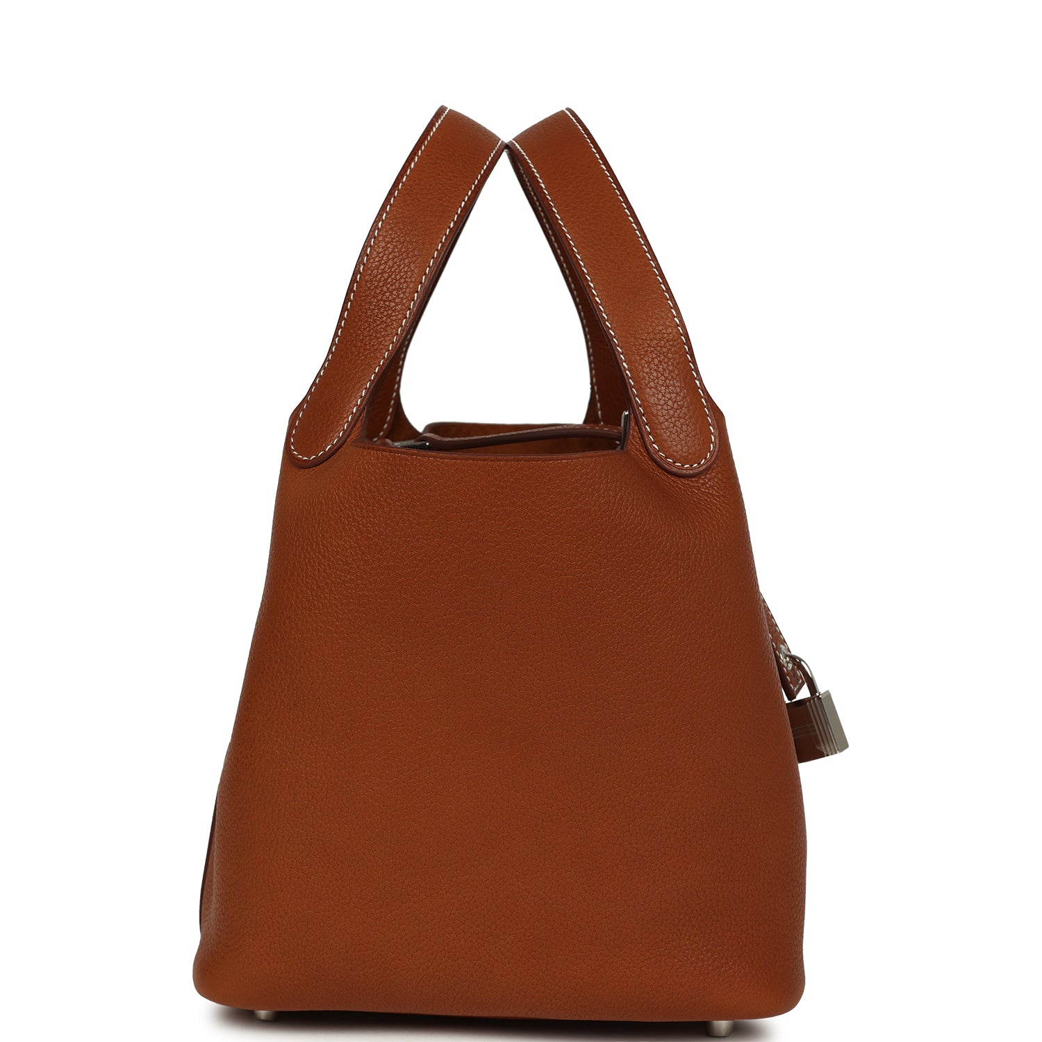 Picotin Lock 18 Fauve Barenia Faubourg Palladium Hardware Bag