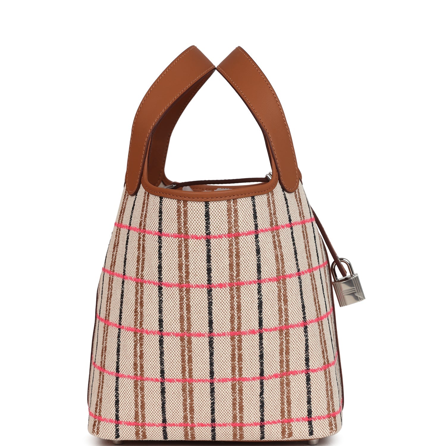 Picotin Lock 18 Gold, Ecru-Beige, Rose Pop, Black Toile H and Fauve Swift and Toile H Palladium Hardware  Bag