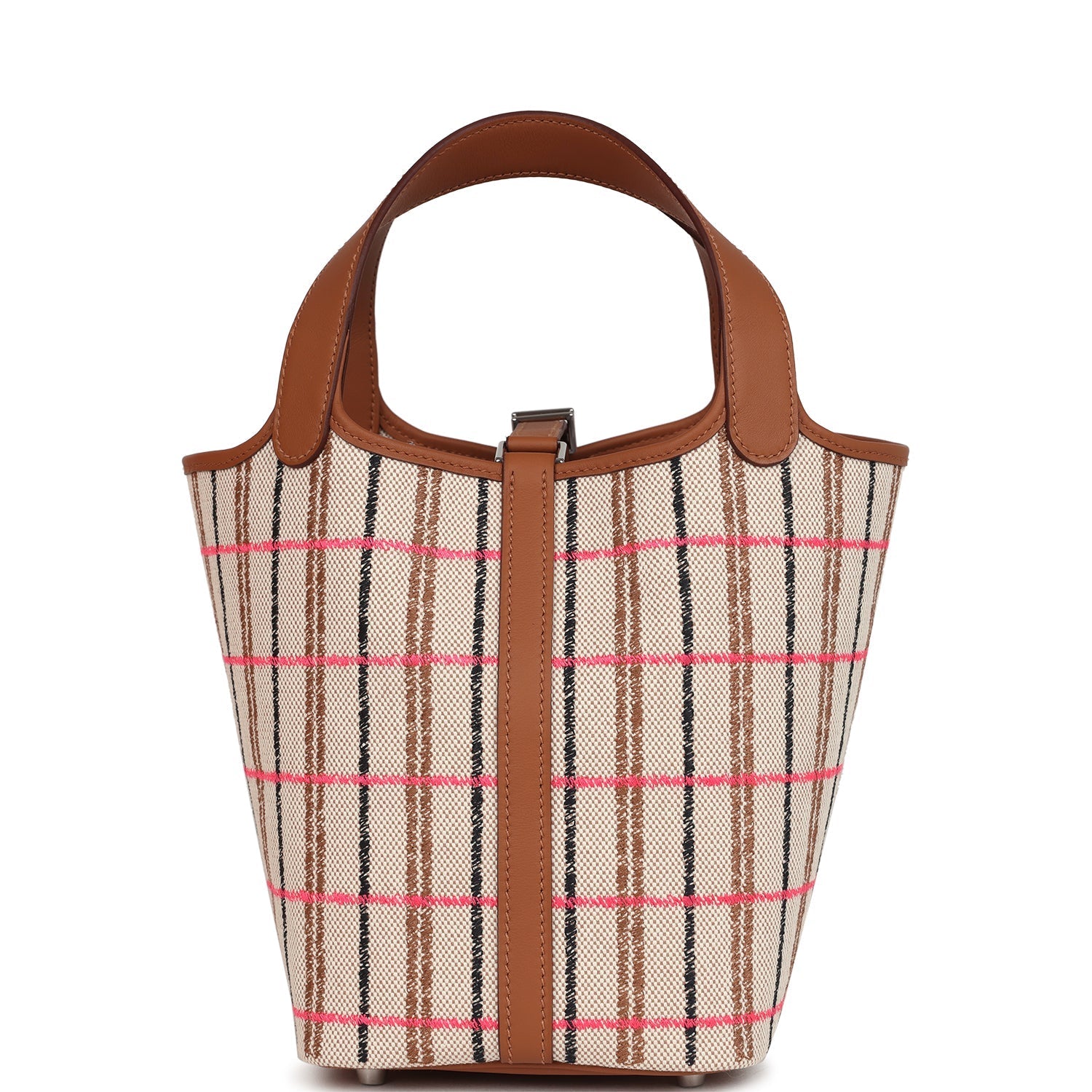 Picotin Lock 18 Gold, Ecru-Beige, Rose Pop, Black Toile H and Fauve Swift and Toile H Palladium Hardware  Bag