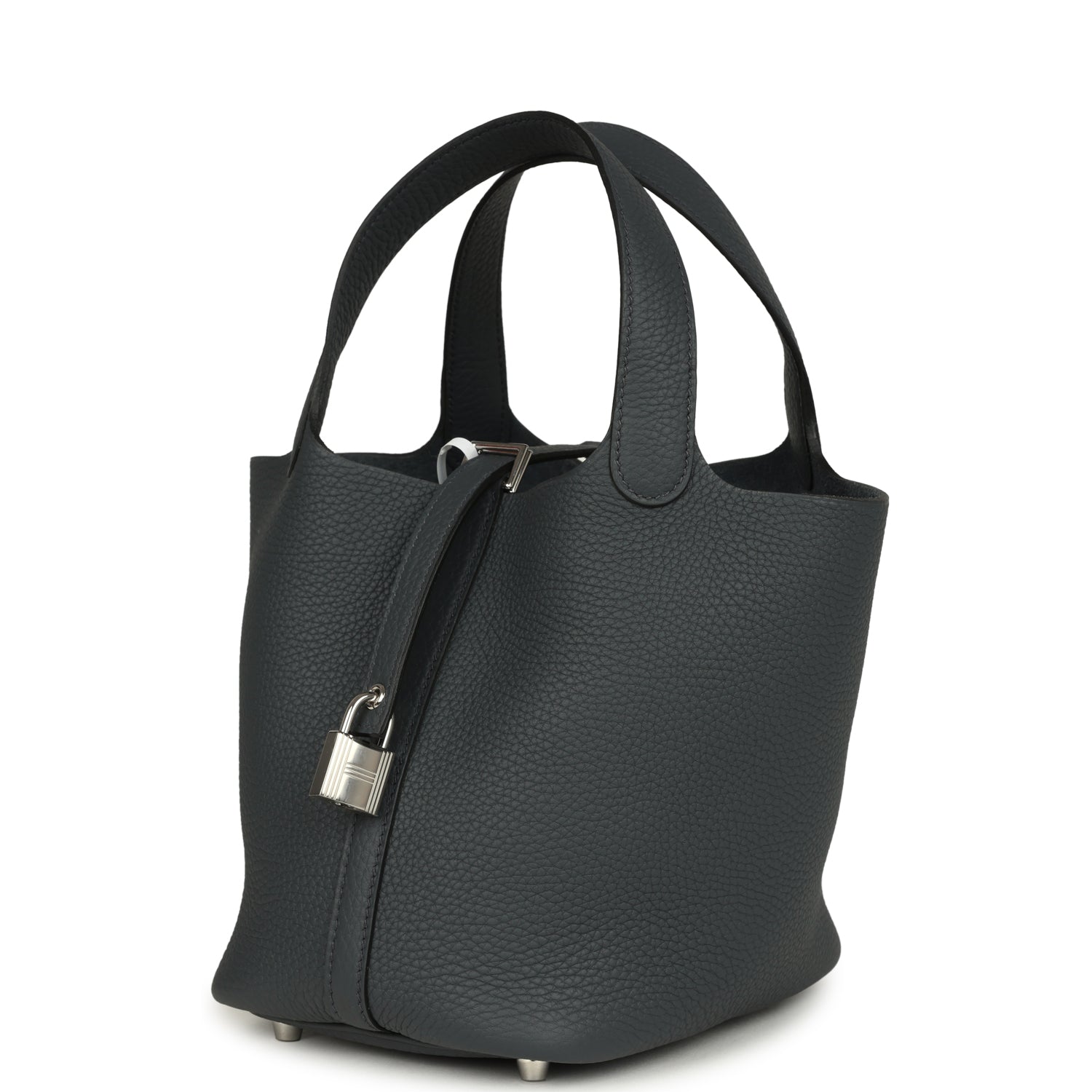 Picotin Lock 18 Gris Misty Palladium Hardware Bag