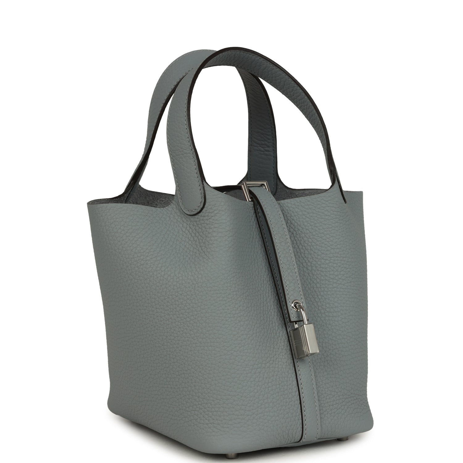 Picotin Lock 18 Gris Pantin Palladium Hardware Bag