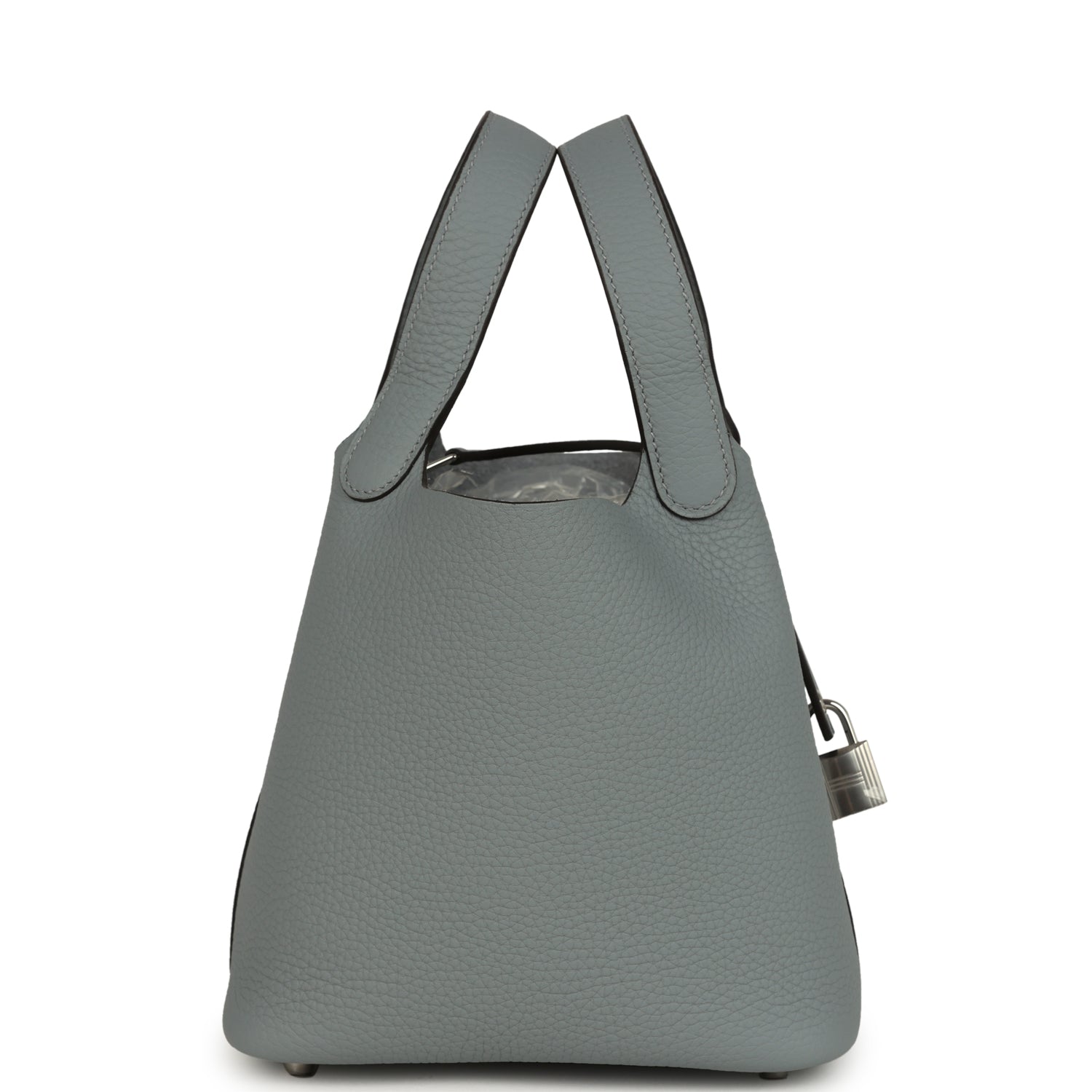 Picotin Lock 18 Gris Pantin Palladium Hardware Bag