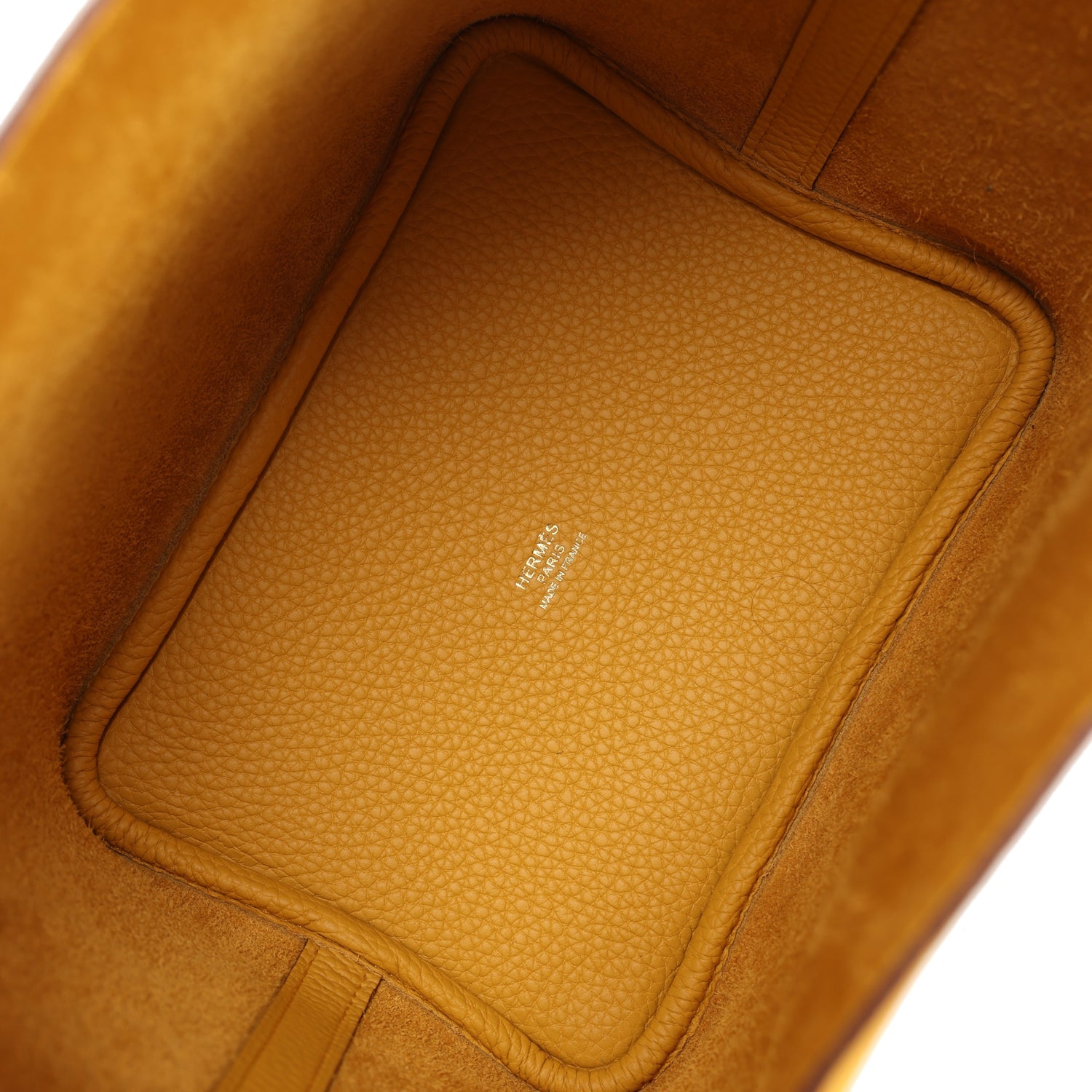 Picotin Lock 18 Jaune Ambre Clemence Gold Hardware Bag