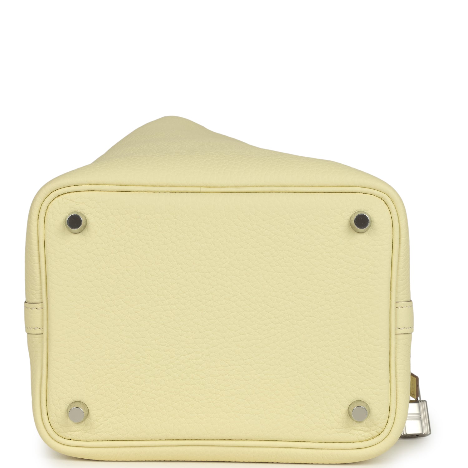 Picotin Lock 18 Jaune Milton Clemence Palladium Hardware Bag