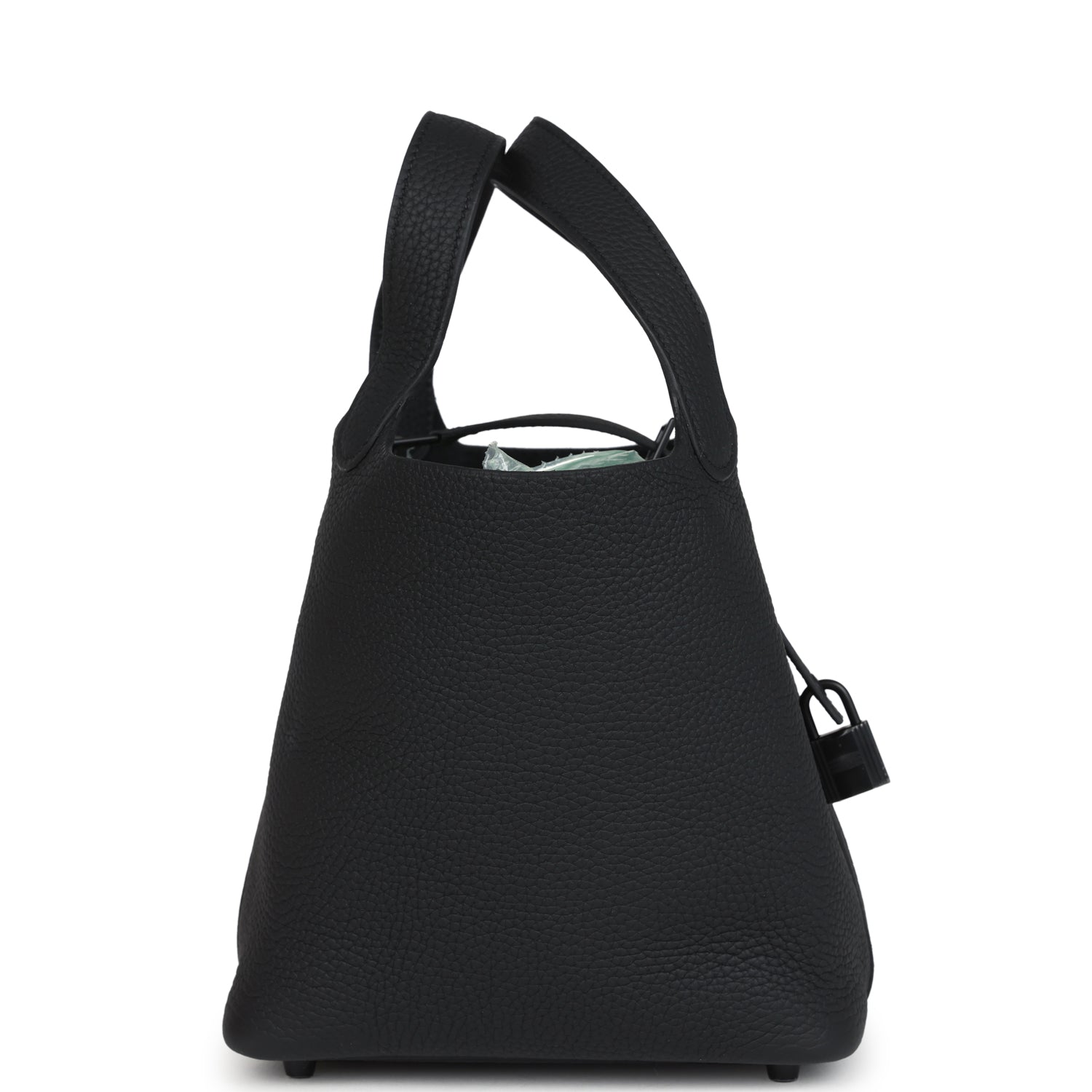 Picotin Lock 18 Monochrome Black Clemence Black Hardware Bag
