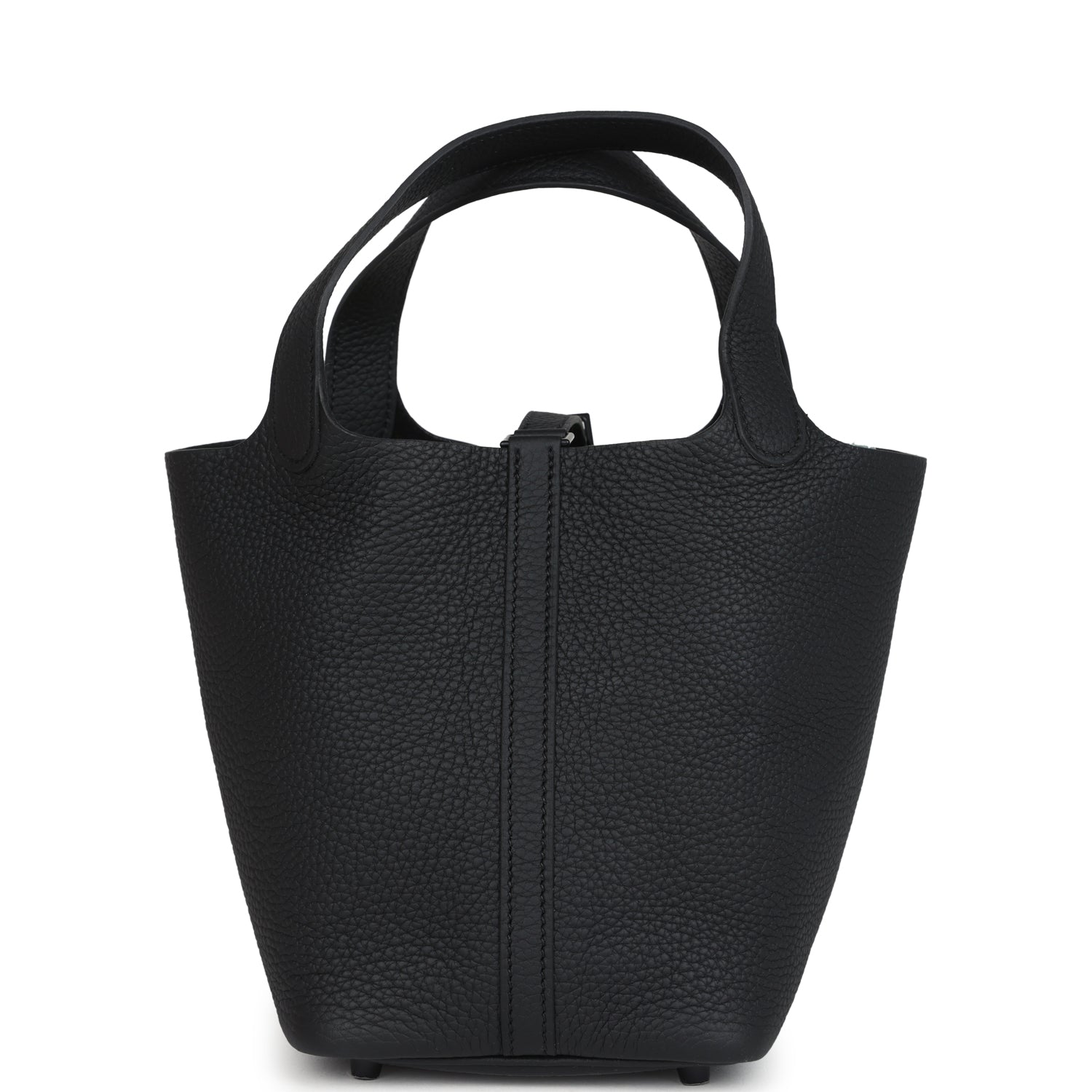 Picotin Lock 18 Monochrome Black Clemence Black Hardware Bag