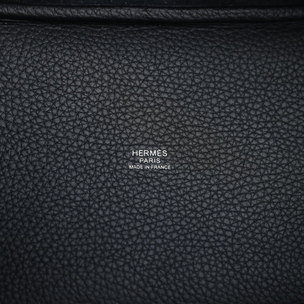 Picotin Lock 18 Monochrome Black Clemence Black Hardware Bag