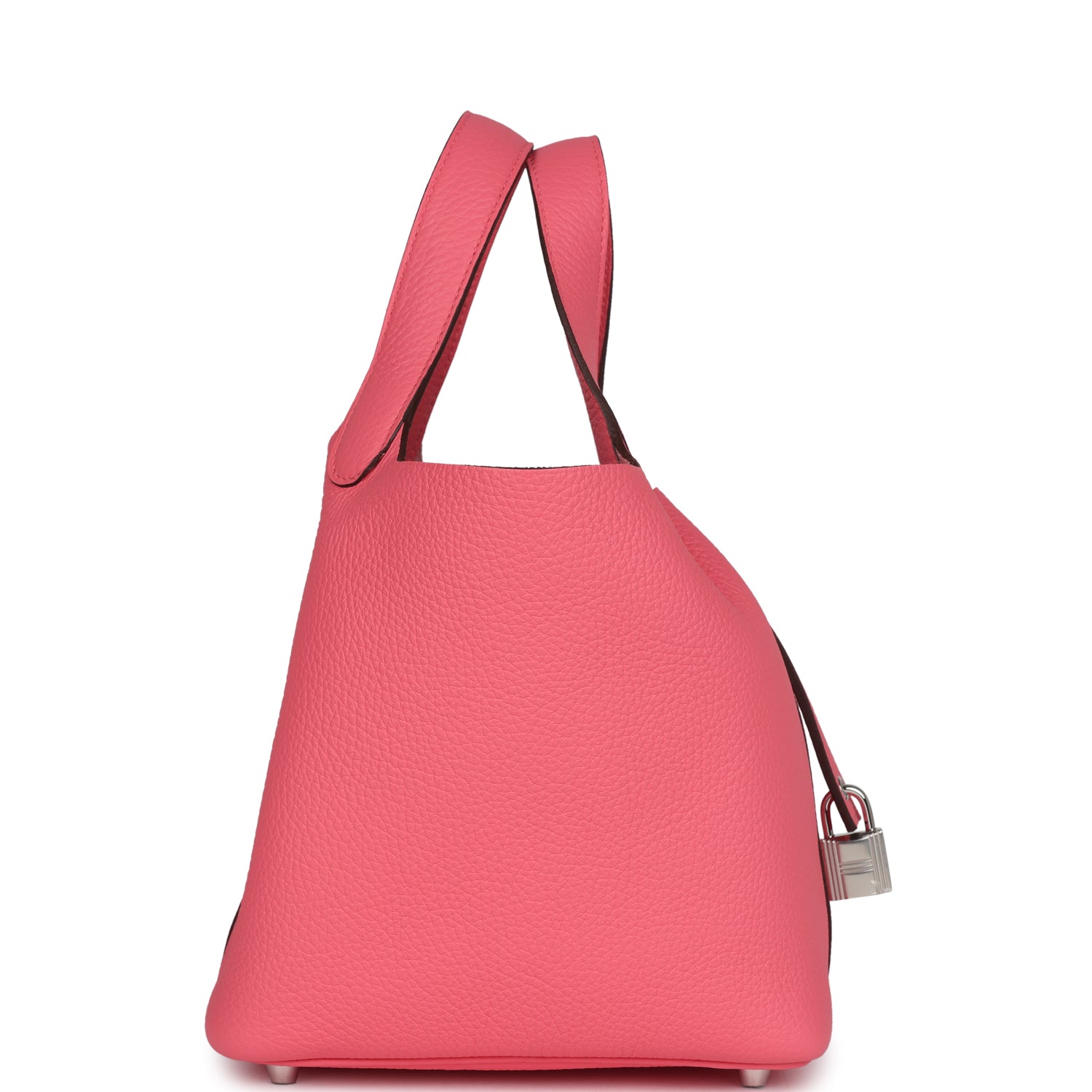 Picotin Lock 18 Rose Azalee Clemence Palladium Hardware Bag