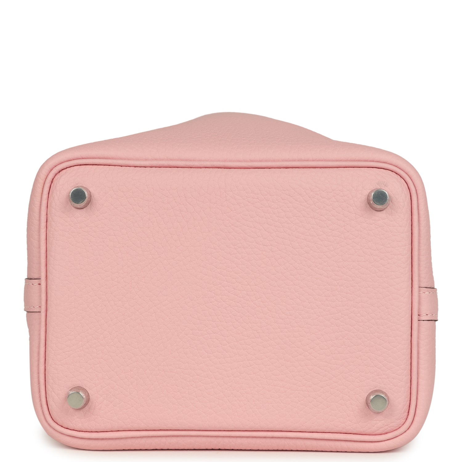 Picotin Lock 18 Rose Sakura Clemence Palladium Hardware Bag