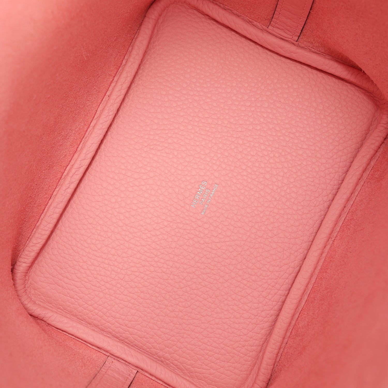 Picotin Lock 18 Rose Sakura Clemence Palladium Hardware Bag