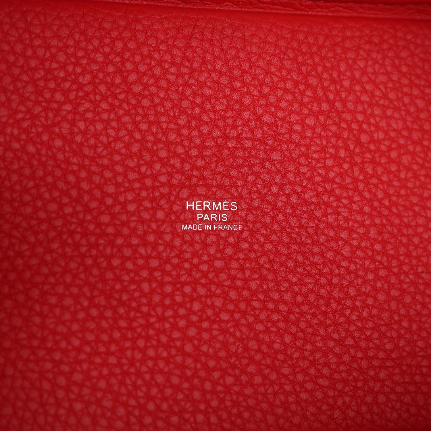 Picotin Lock 18 Rouge Radieux Clemence Palladium Hardware Bag