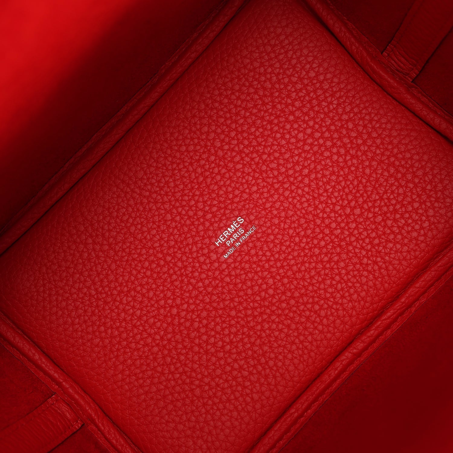 Picotin Lock 18 Rouge de Coeur Clemence Palladium Hardware Bag
