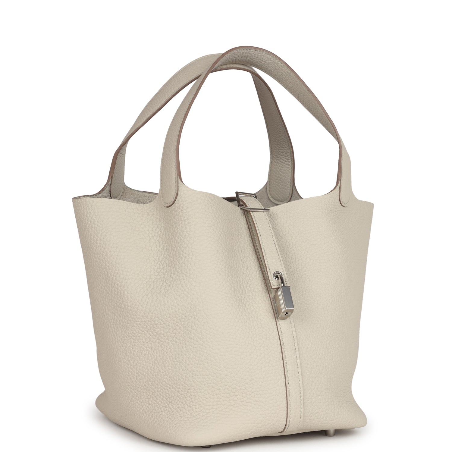 Picotin Lock 22 Beton Clemence Palladium Hardware Bag