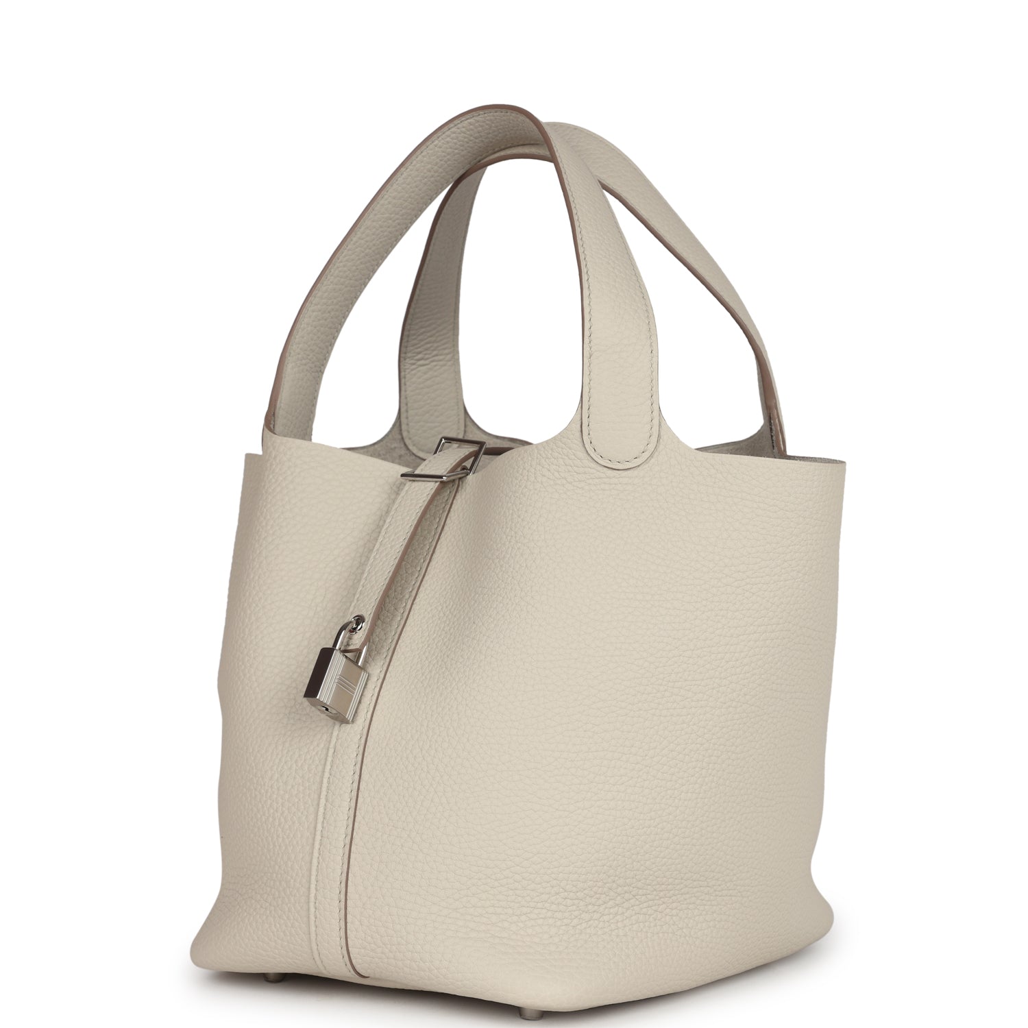 Picotin Lock 22 Beton Clemence Palladium Hardware Bag