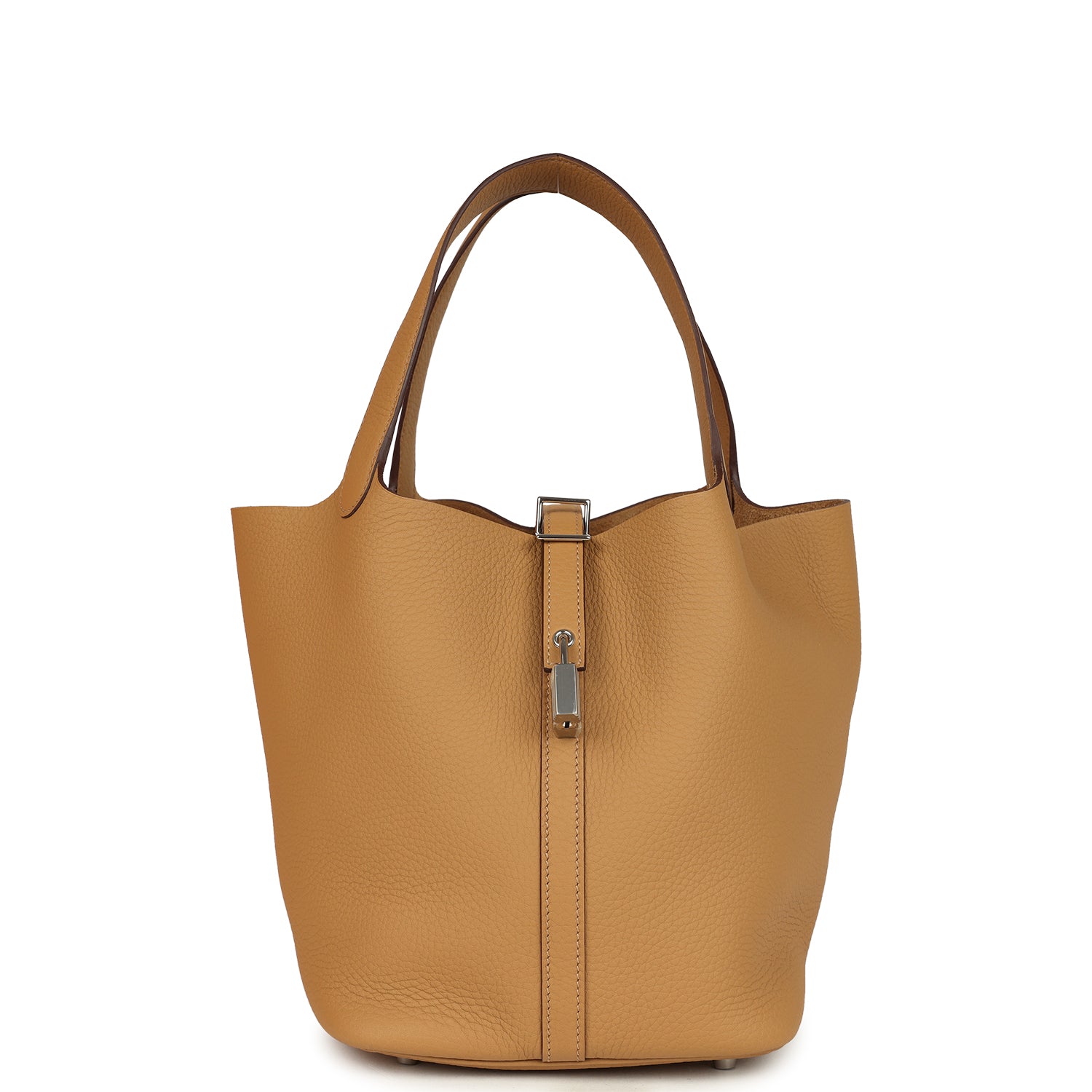 Picotin Lock 22 Biscuit Palladium Hardware Bag