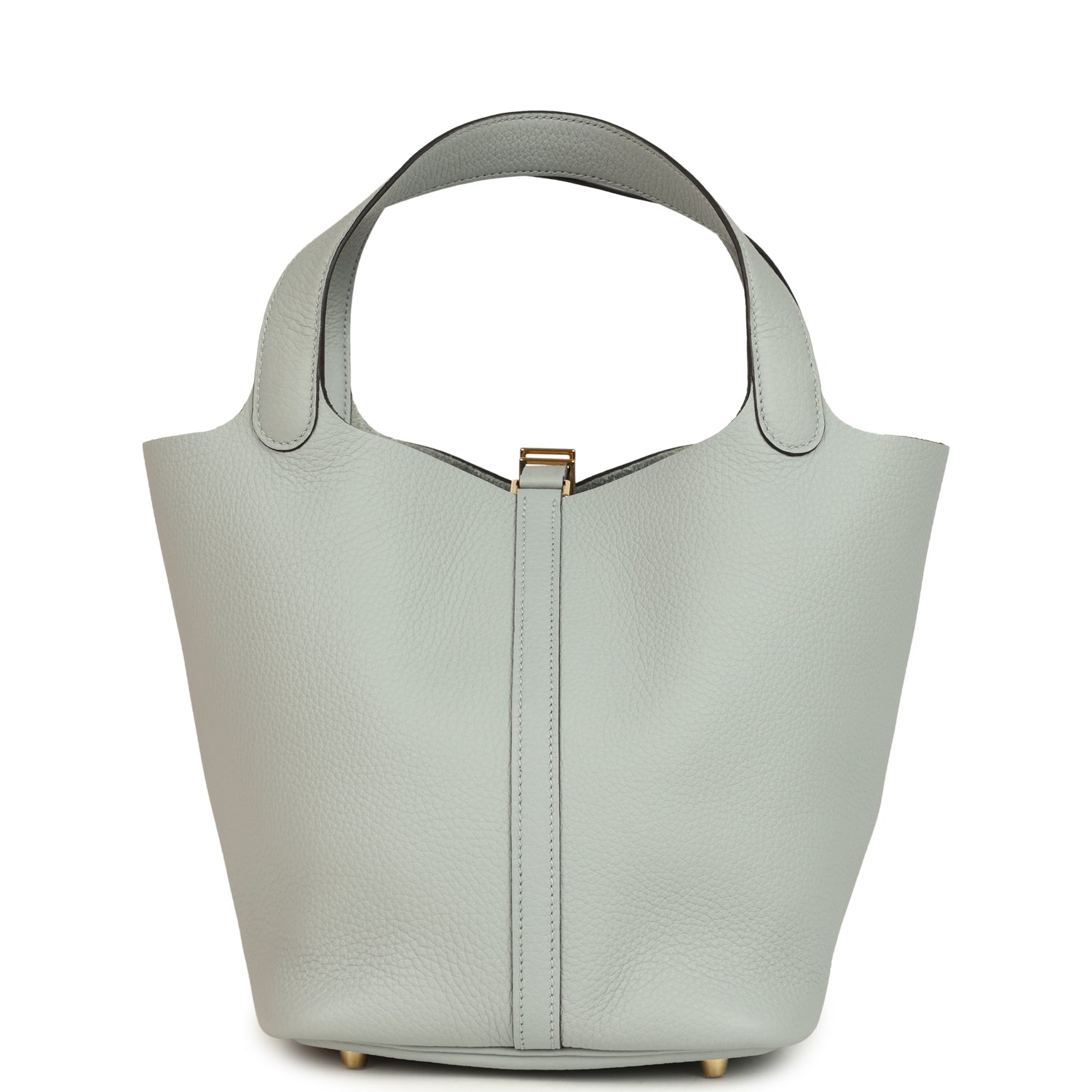 Picotin Lock 22 Bleu Glacier Gold Hardware Bag