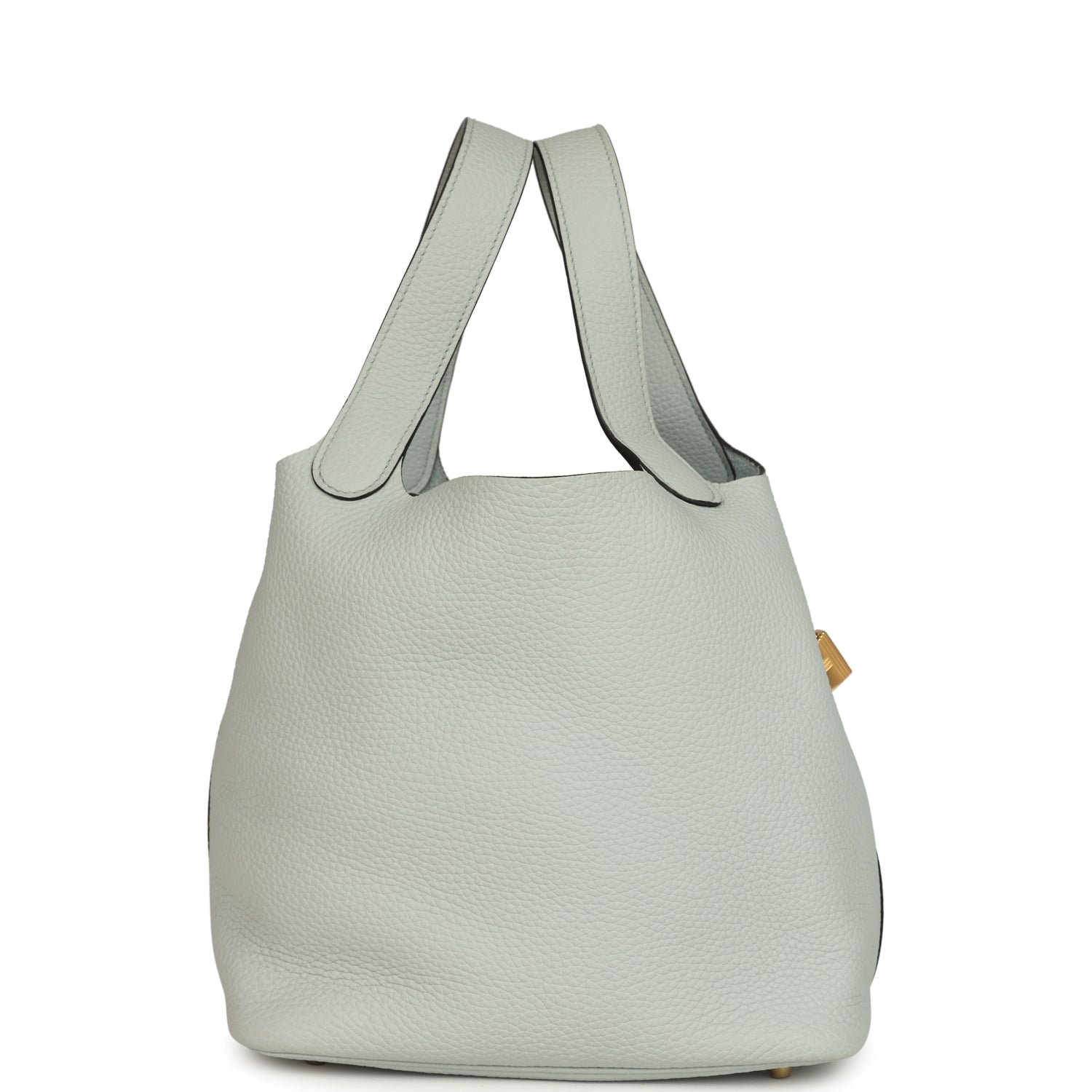 Picotin Lock 22 Bleu Pale Gold Hardware Bag