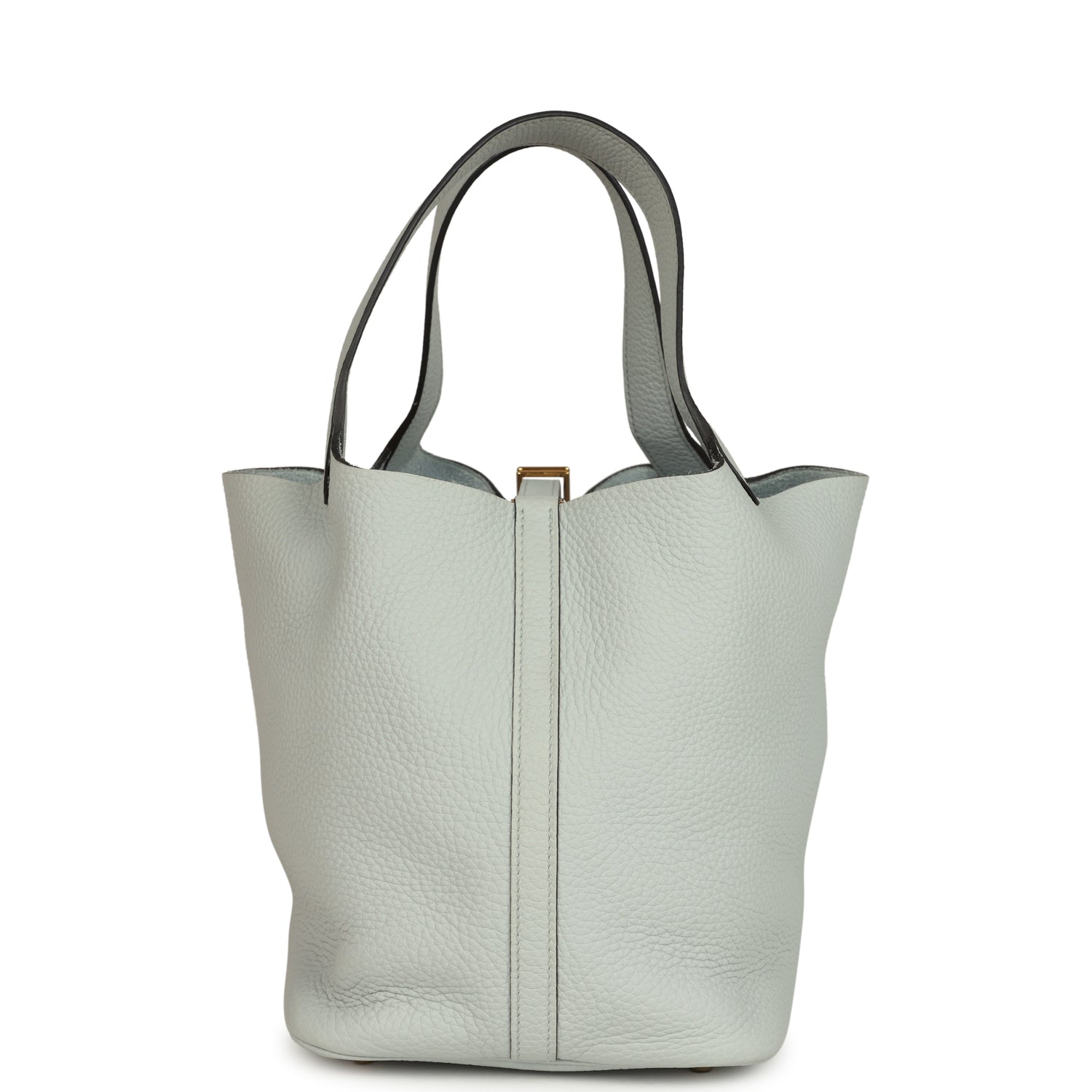 Picotin Lock 22 Bleu Pale Gold Hardware Bag