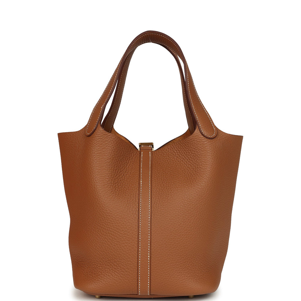 Picotin Lock 22 Gold Clemence Palladium Hardware Bag