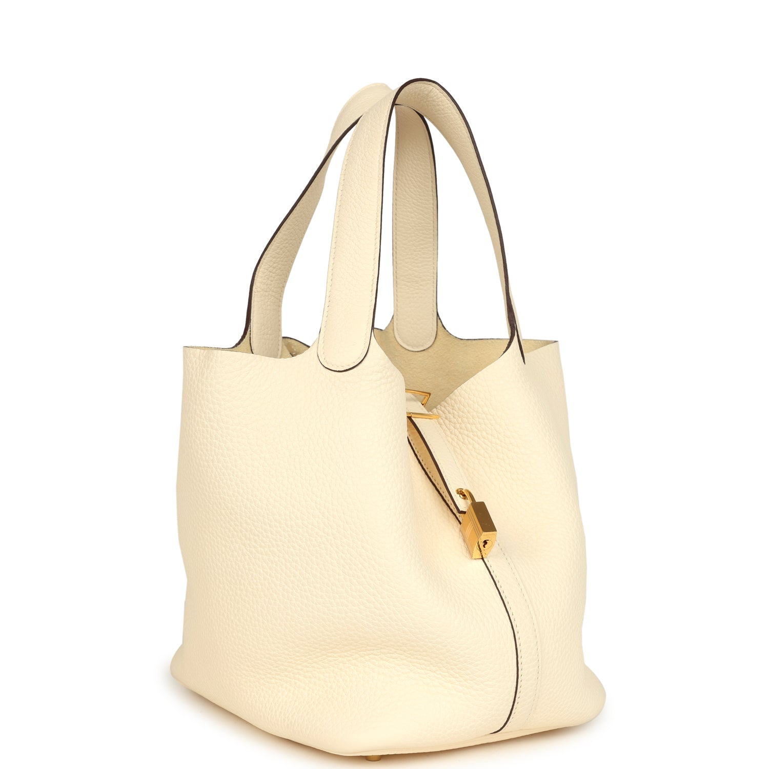 Picotin Lock 22 Nata Clemence Gold Hardware Bag