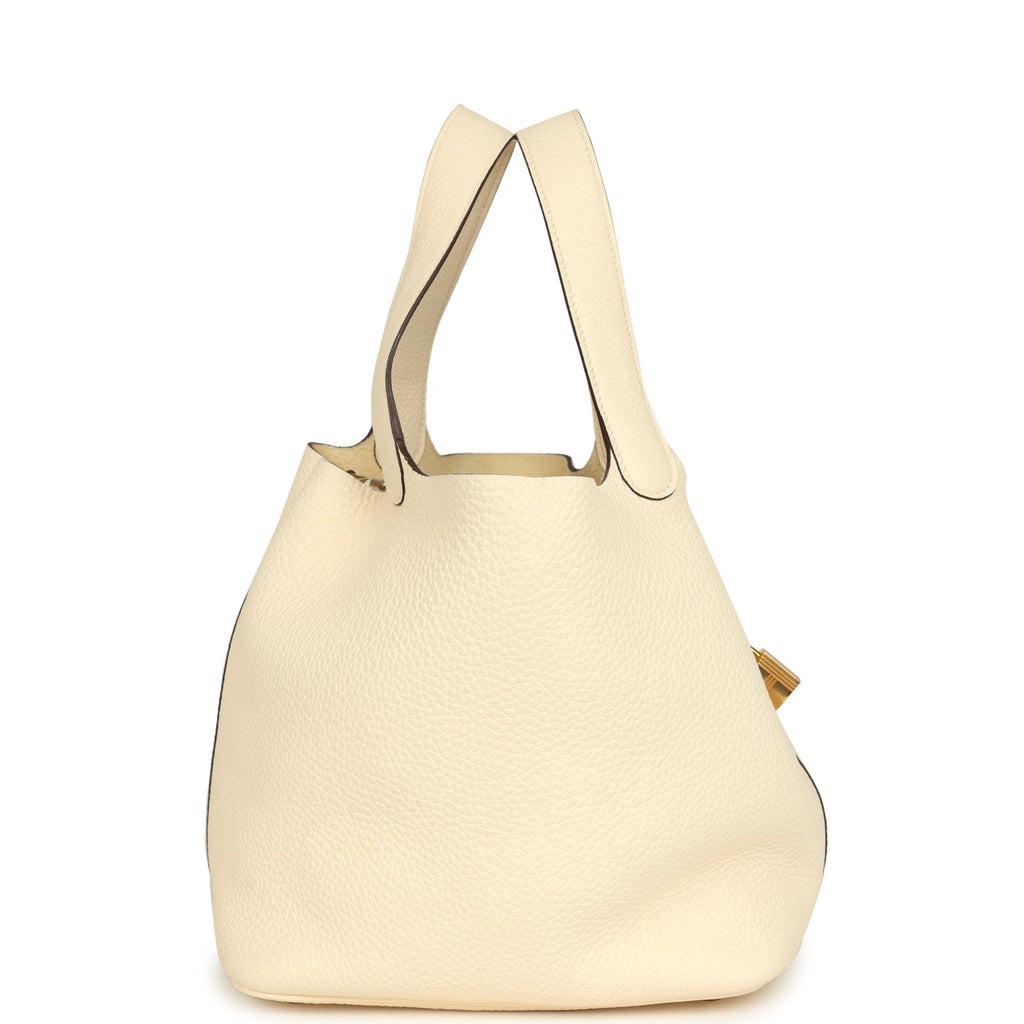 Picotin Lock 22 Nata Clemence Gold Hardware Bag